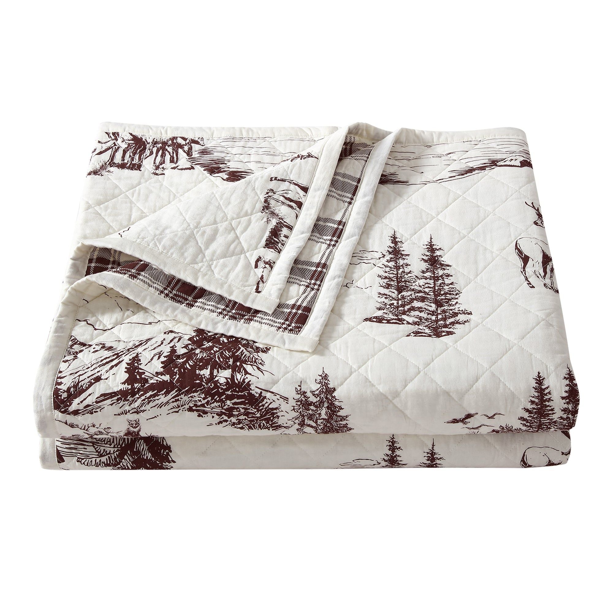 White Pine - Twin Reversible Quilt Set (Set of 2) - White