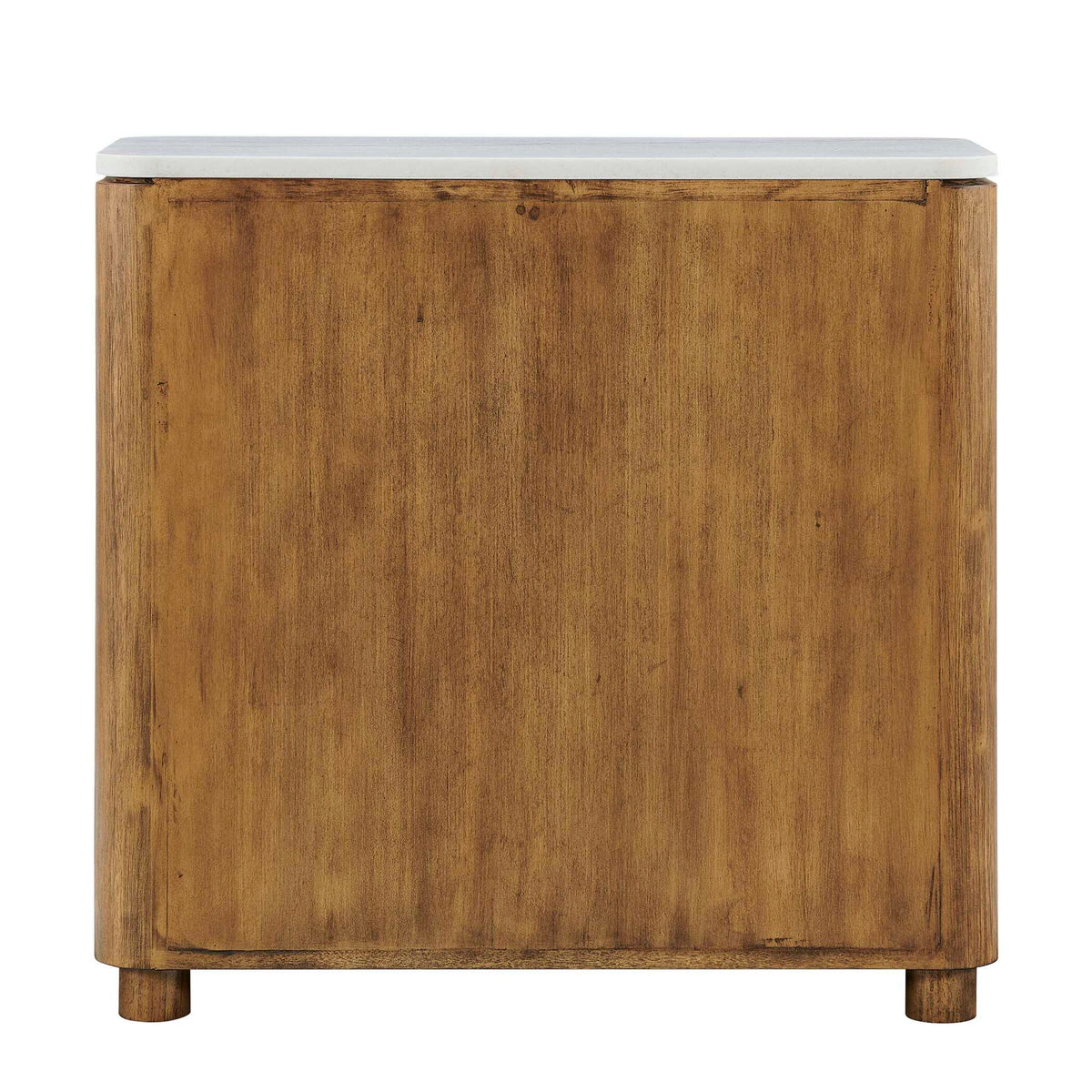 Mebarak - Reeded 2 Door Cabinet - Bronze,White,Woodtone