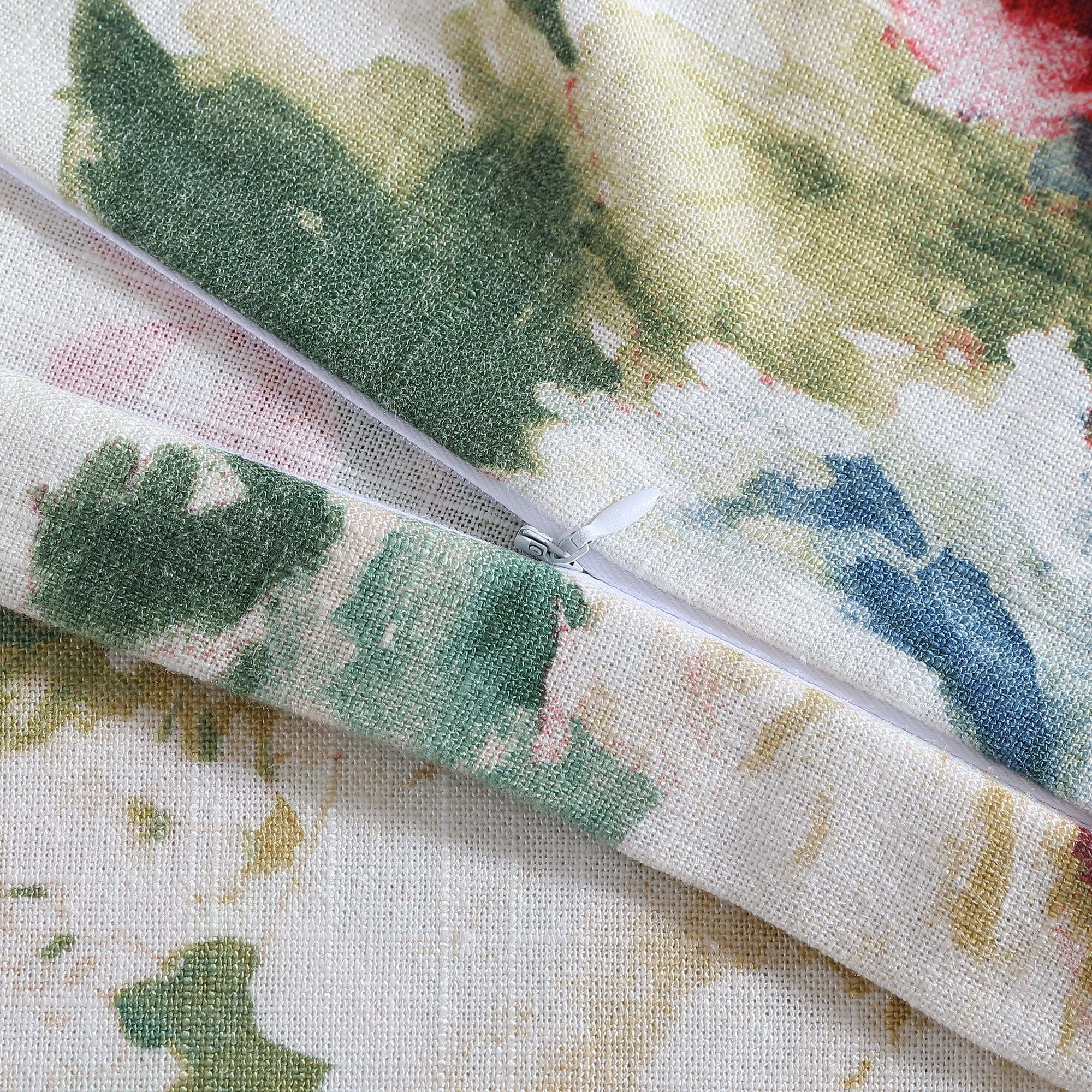 Peony - Washed Linen Kidney Pillow - Blossom