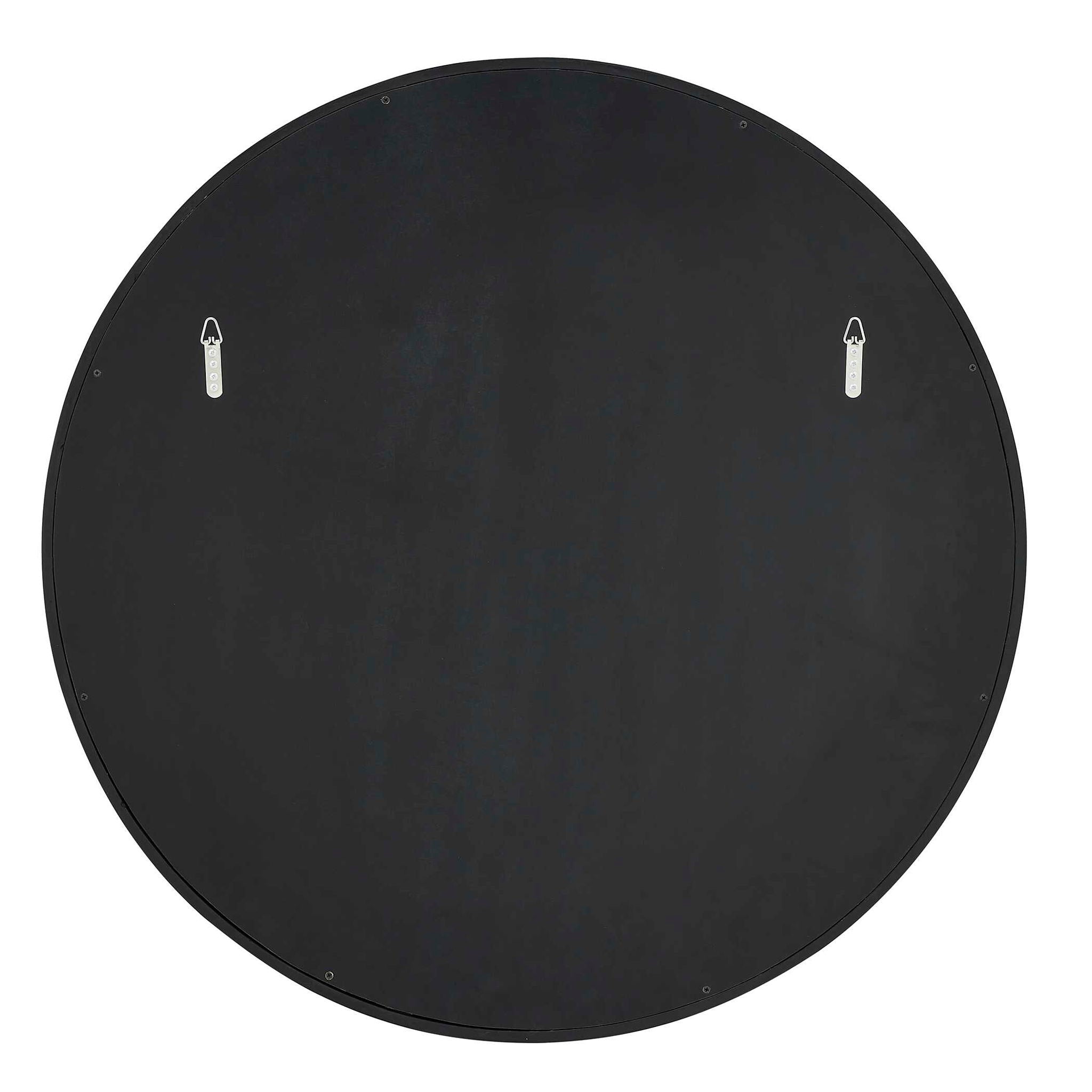 Helia - Round Mirror - Black / Brass