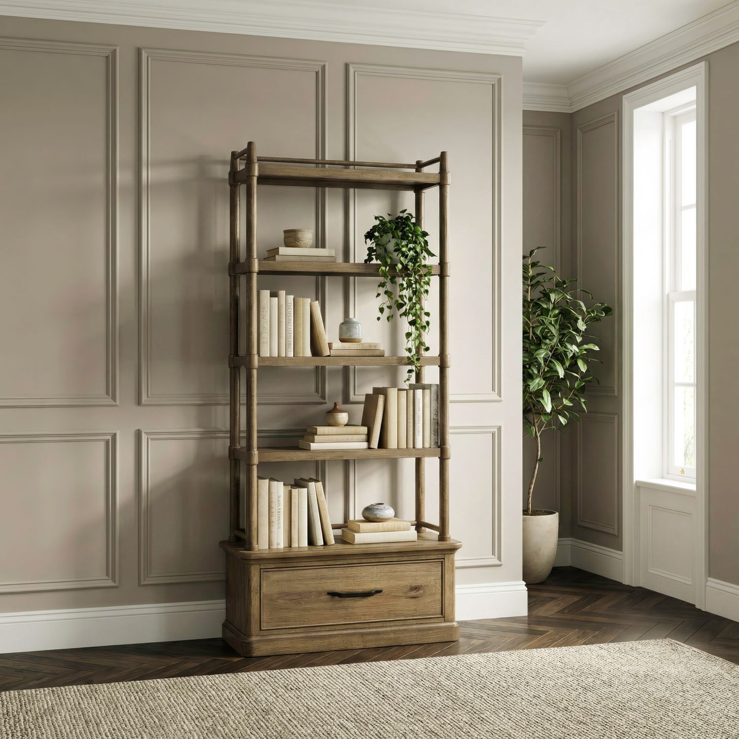 Hickory Grove - Bookcase - Heirloom Brown