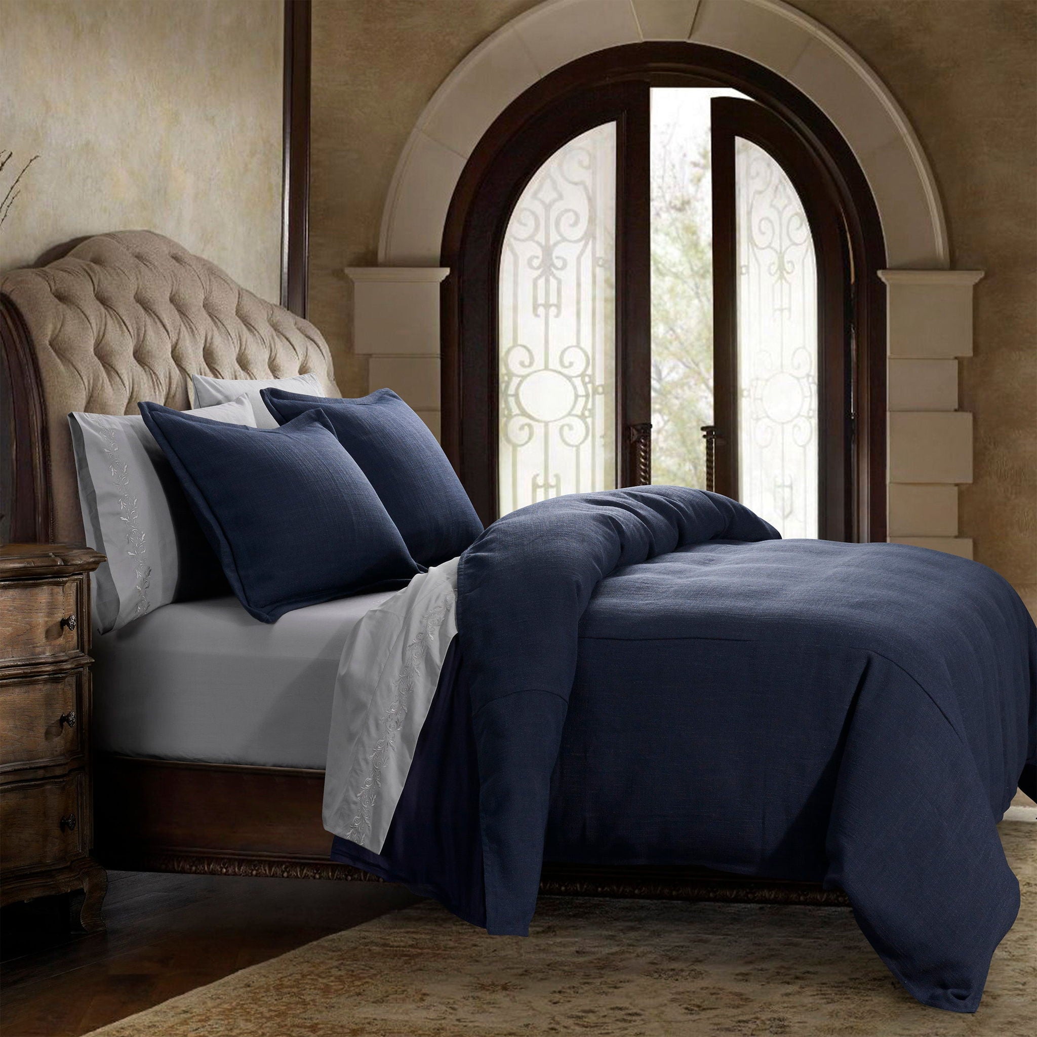 Camden - Queen Duvet Cover Set (Set of 3) - Blue
