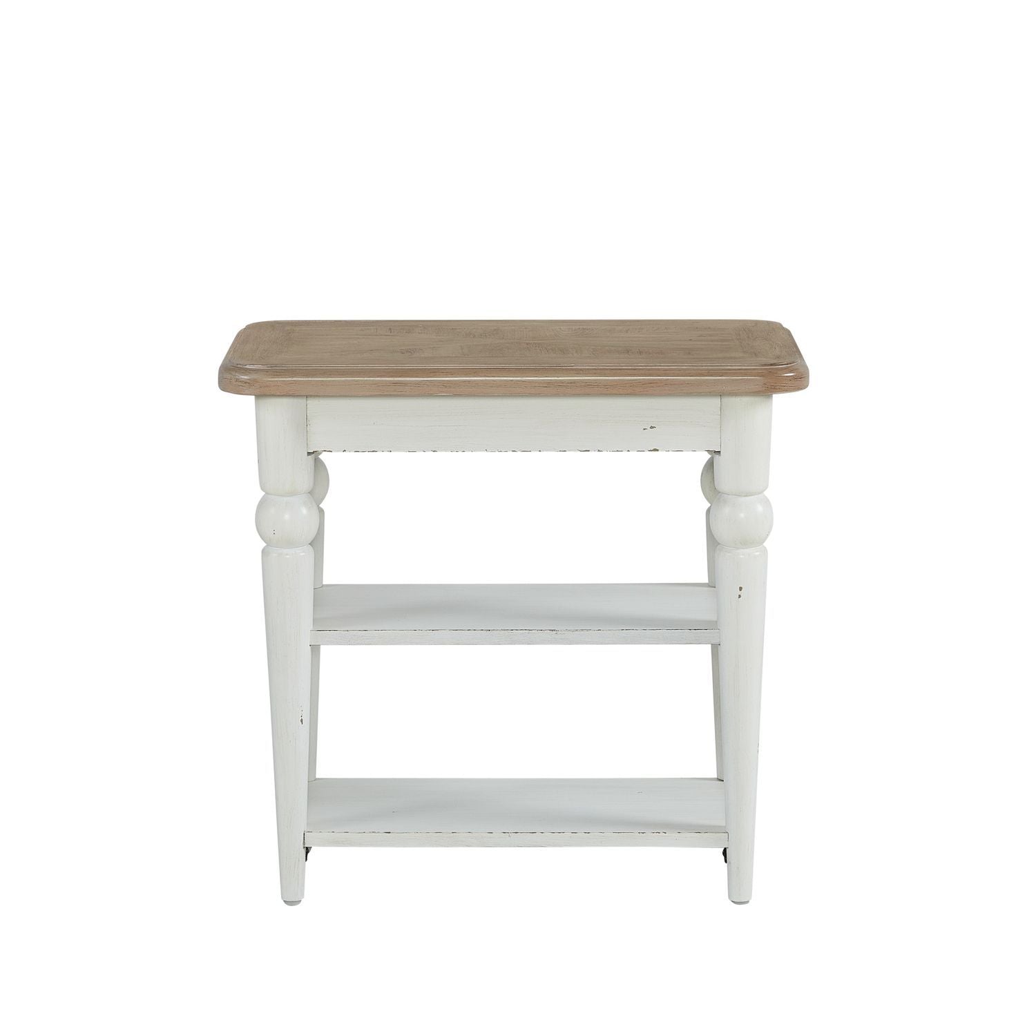 Turnberry Park - Chairside Table - Washed White
