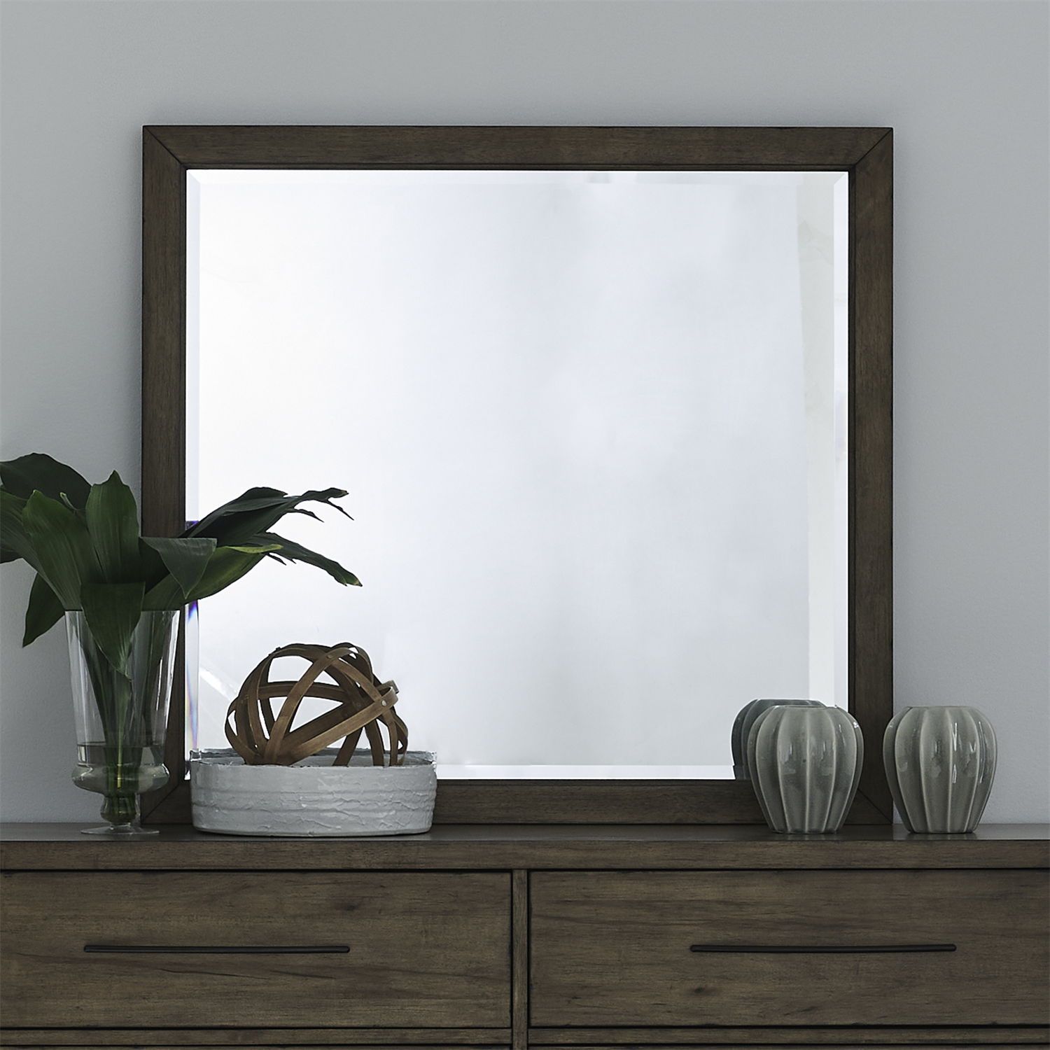 Shaker Lakes - Landscape Mirror - Harvest Brown