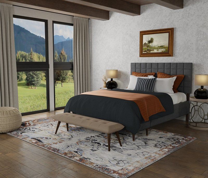 MELROSE Collection - 39P2F Gray/Rust