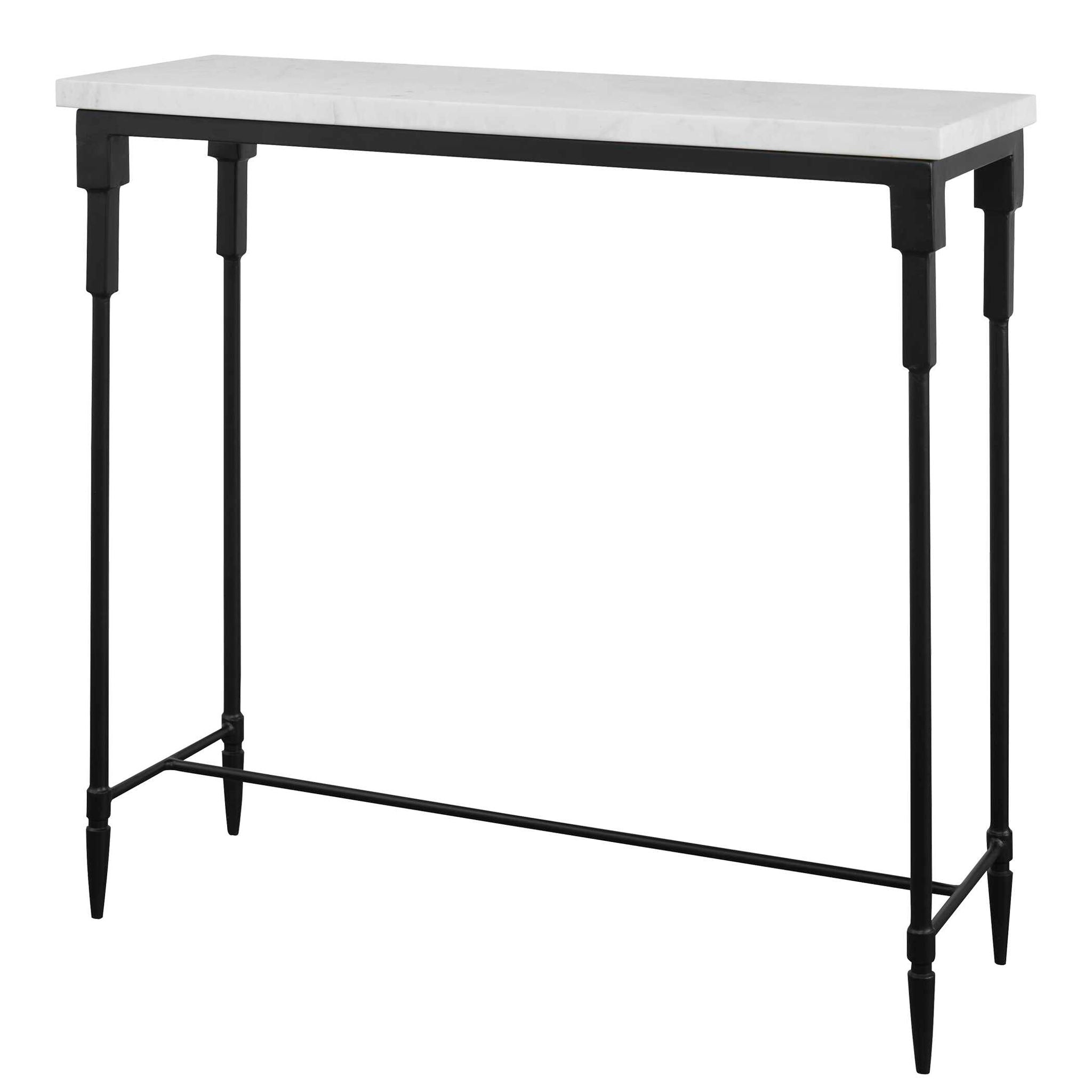 Bourges - Marble Console Table - White
