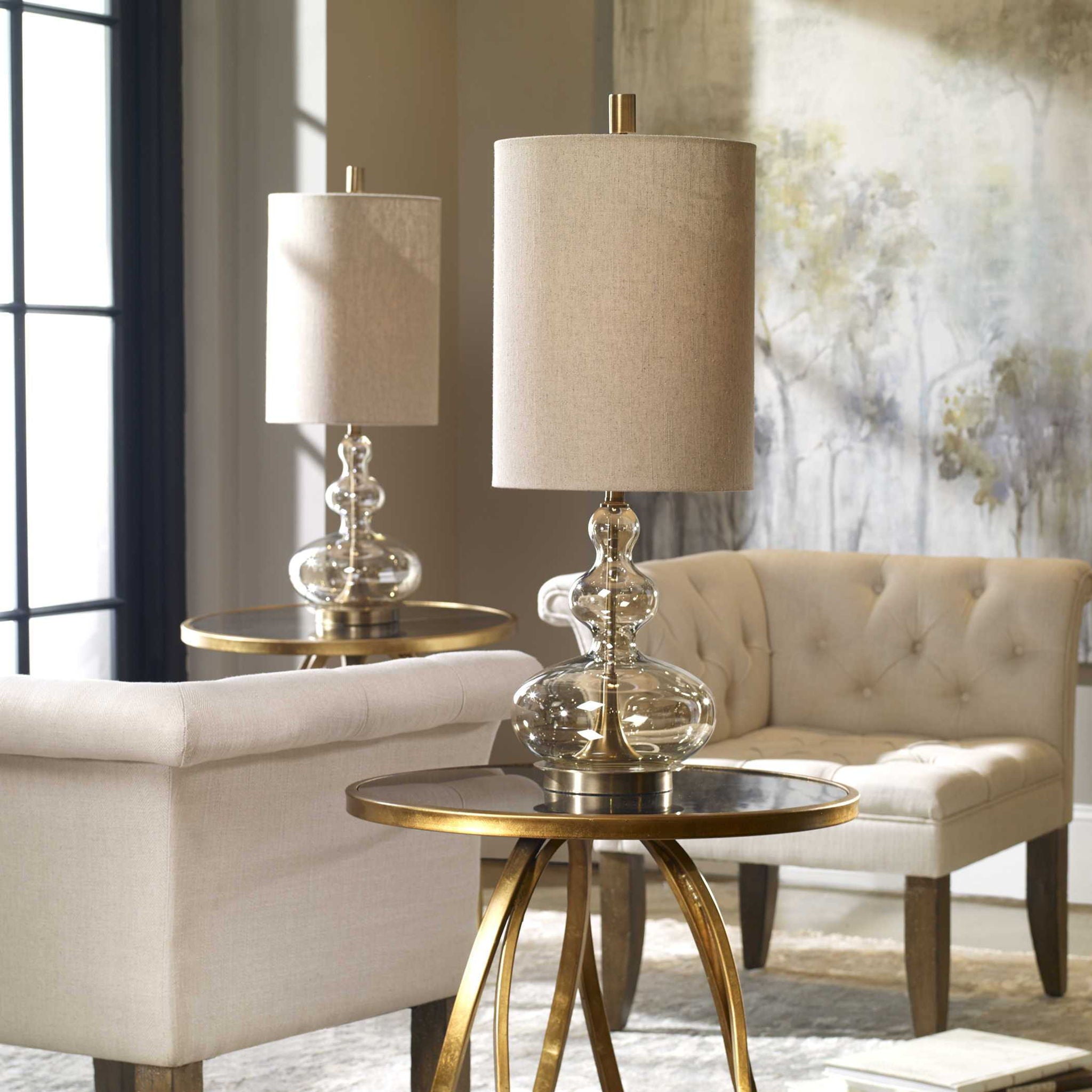 Formoso - Glass Table Lamp - Amber