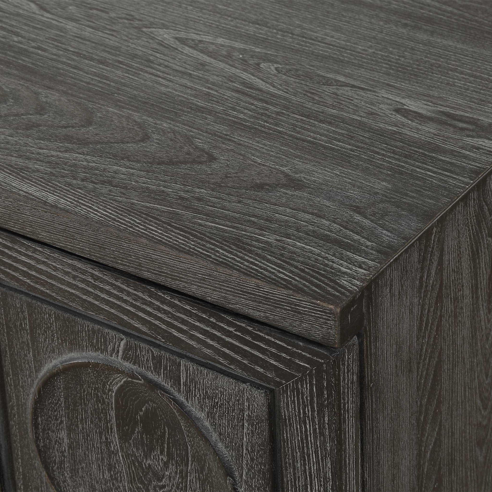 Shelby - 2 Door Ebony Stained Cabinet