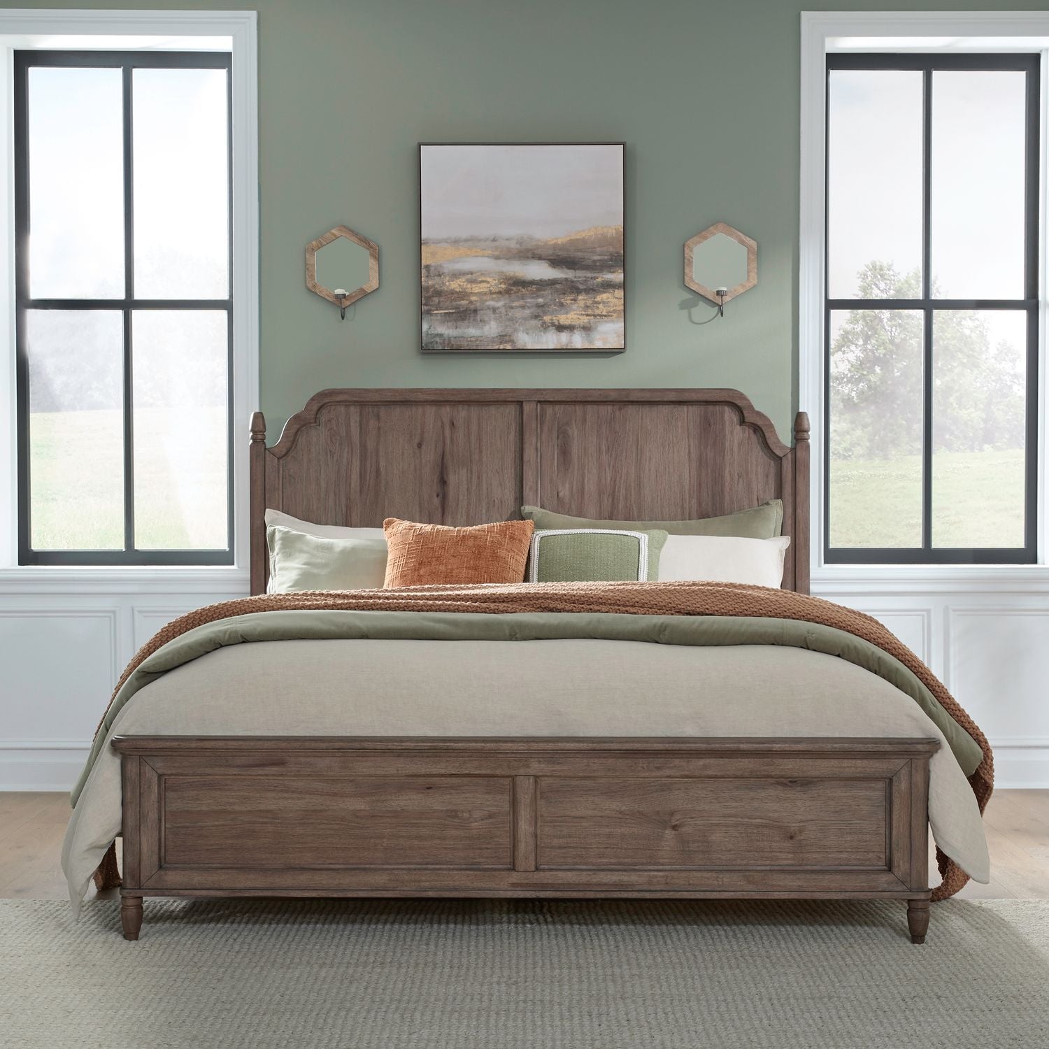 Hickory Grove - Panel Bed