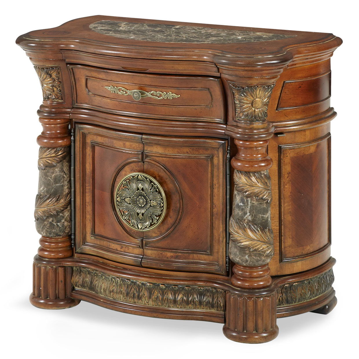 Villa Valencia - Bedside Chest, Mirror