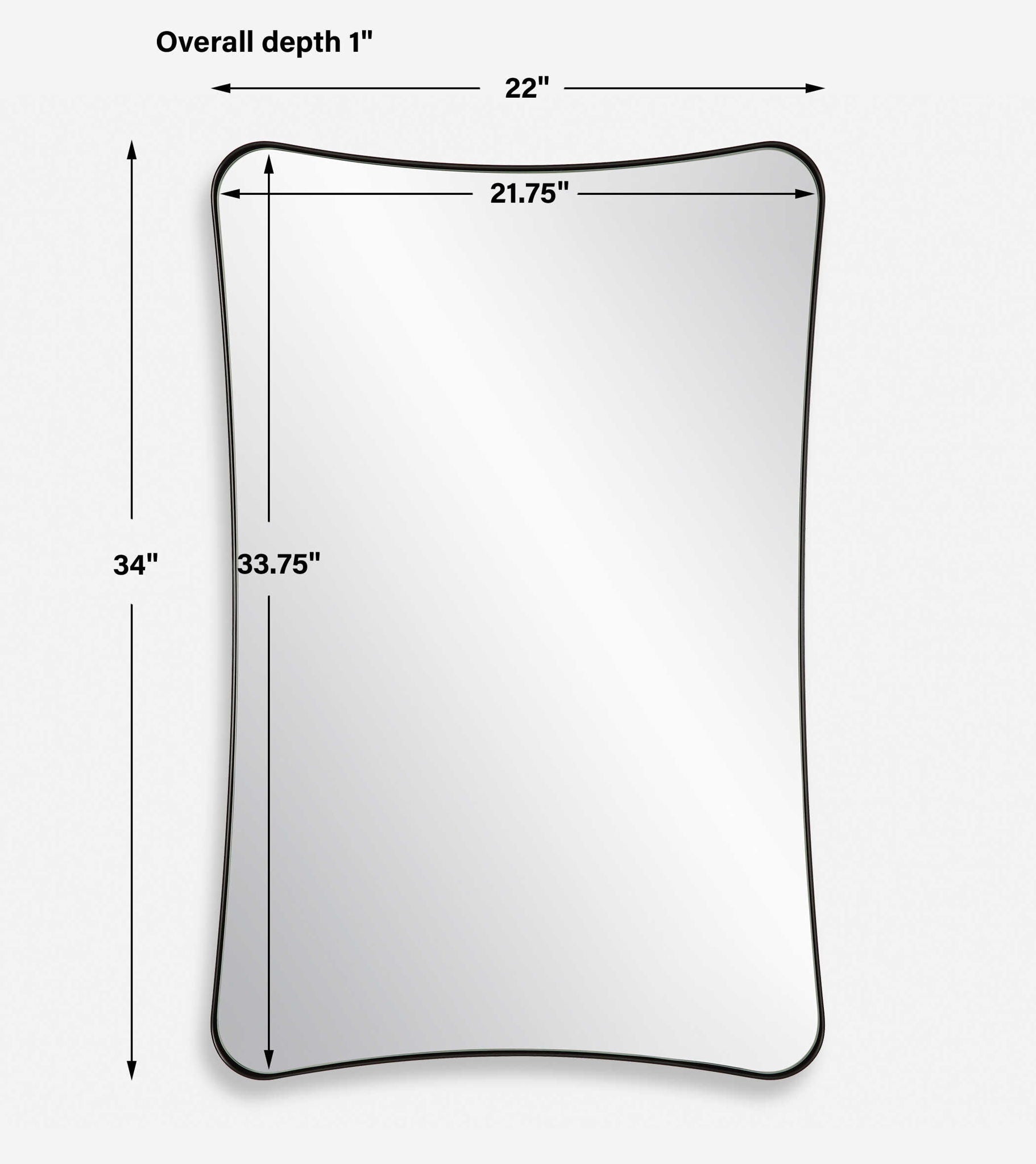 Loudon - Vanity Mirror - Black