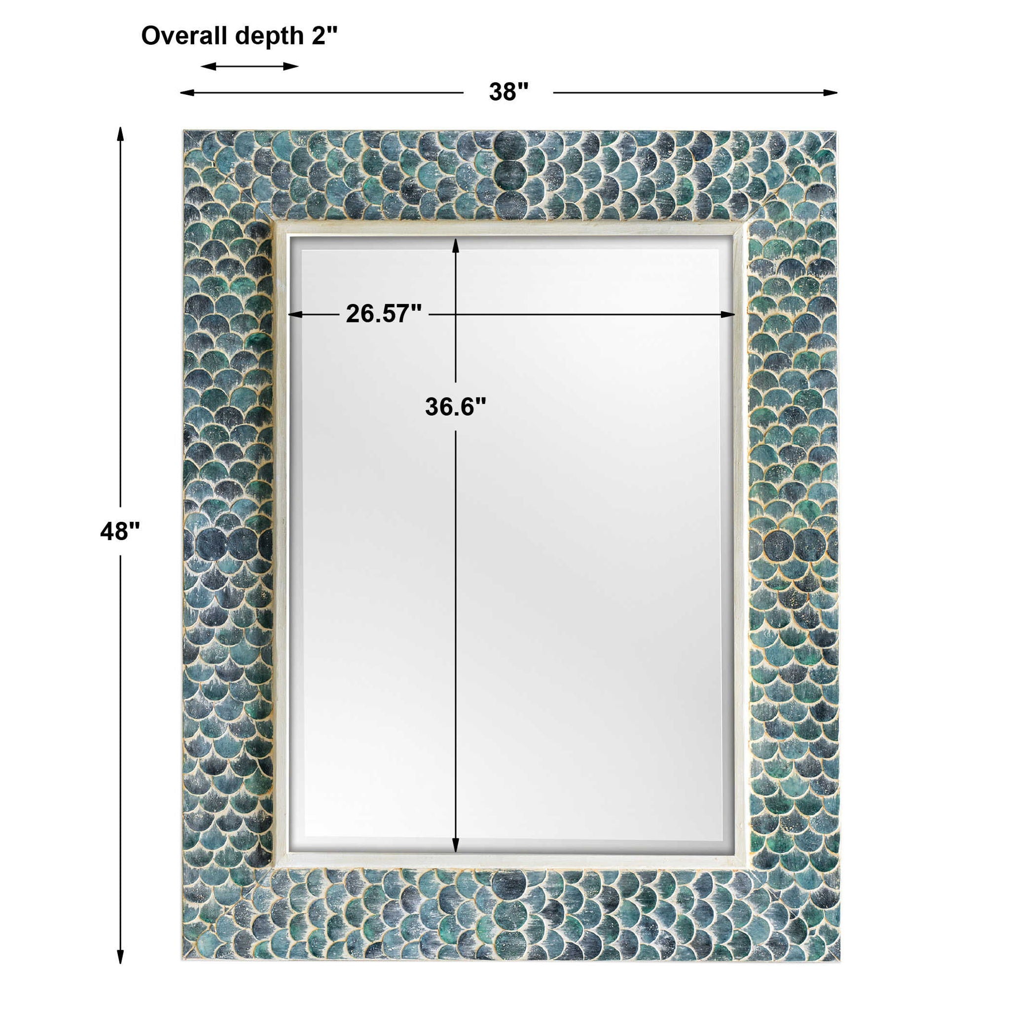 Makaria - Coastal Mirror - Blue