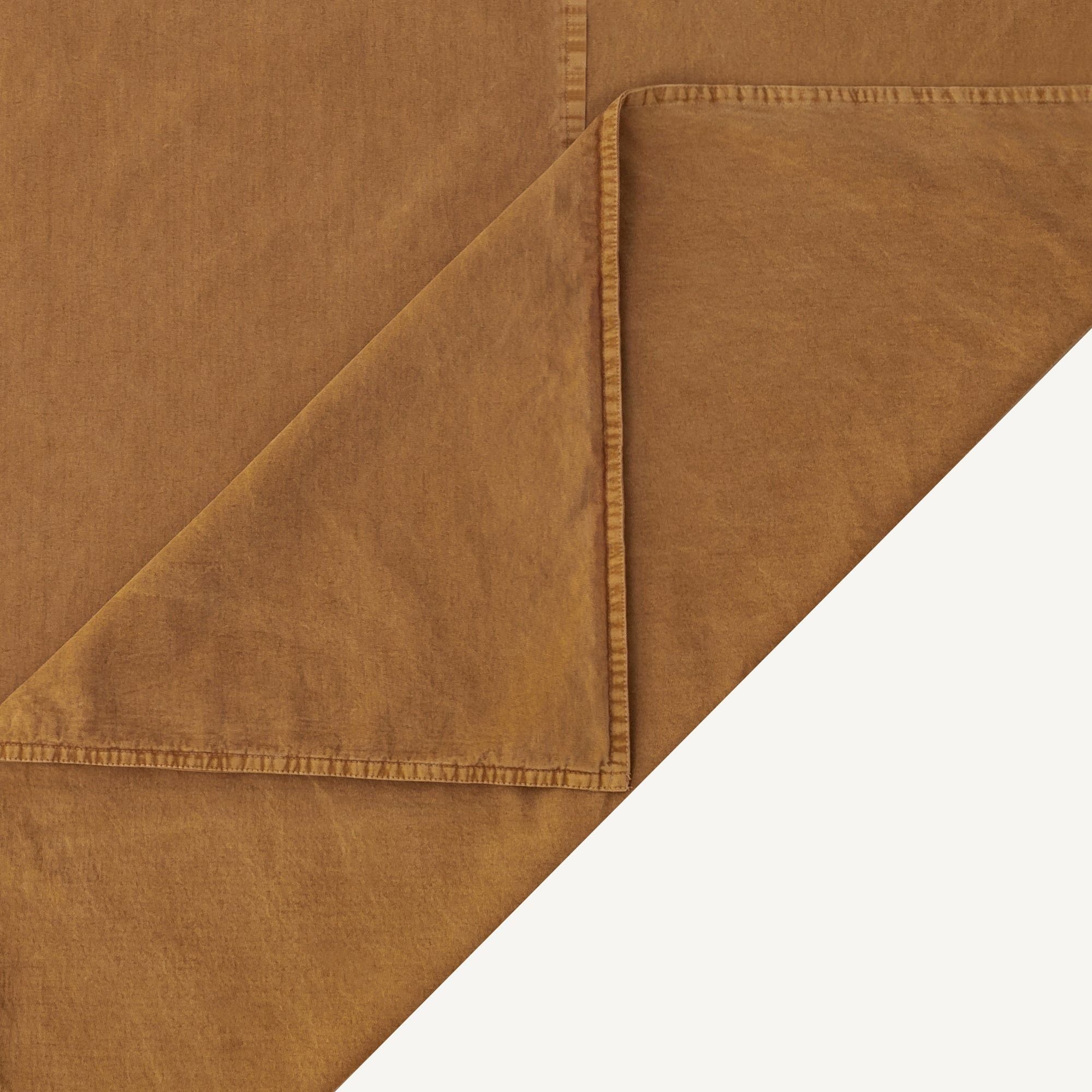Cotton Canvas - Twin Stonewashed Duvet Cover Set (Set of 2) - Terracotta