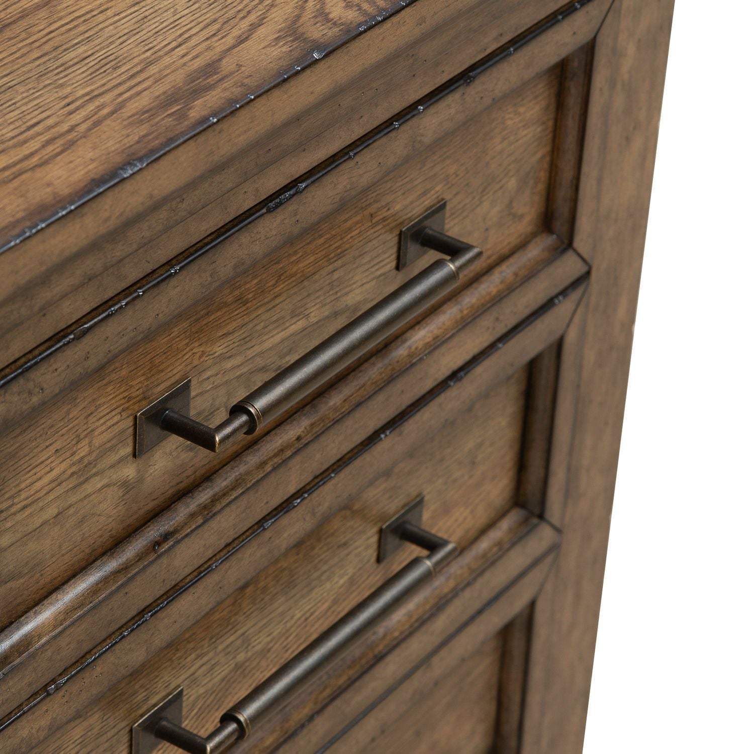 Carolina Park - Nightstand With Charging Station - Amber Brown