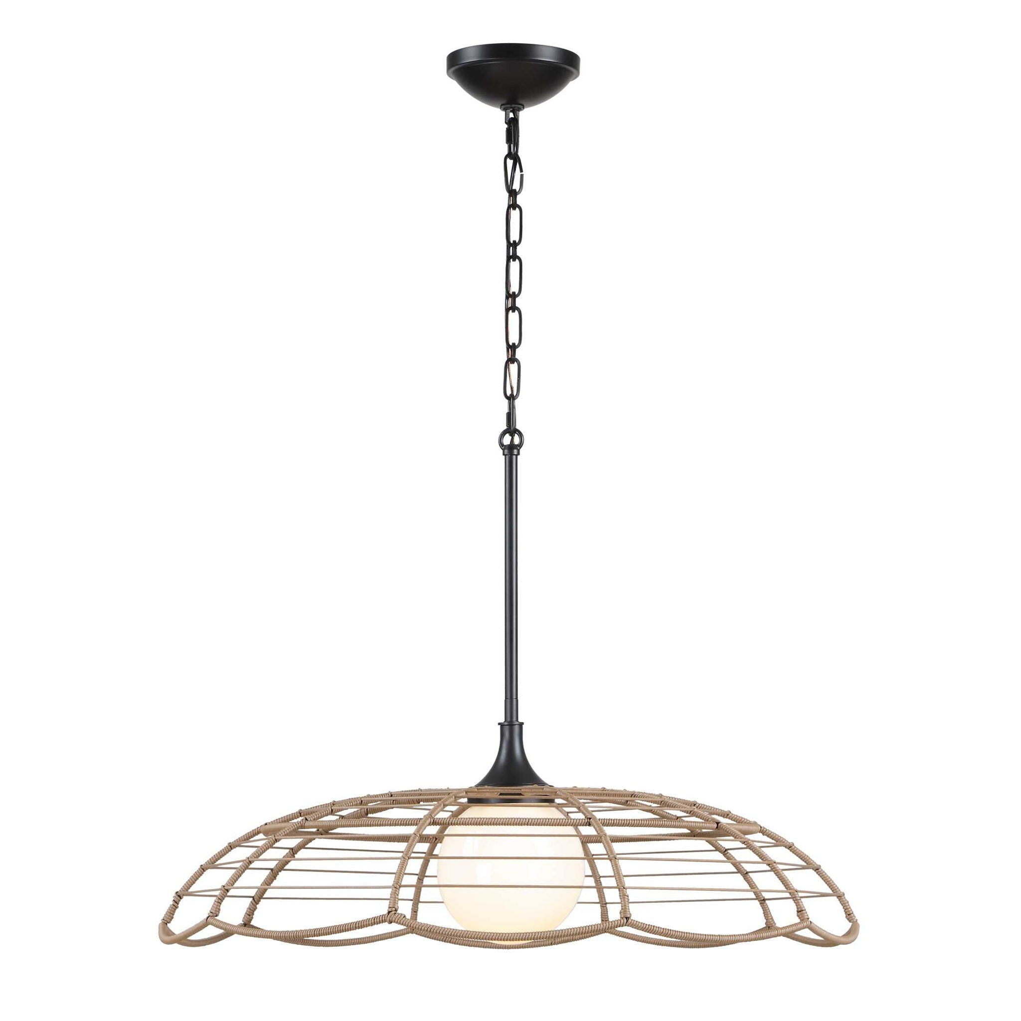Lakeside - Indoor-Outdoor 1 Light Pendant - Black