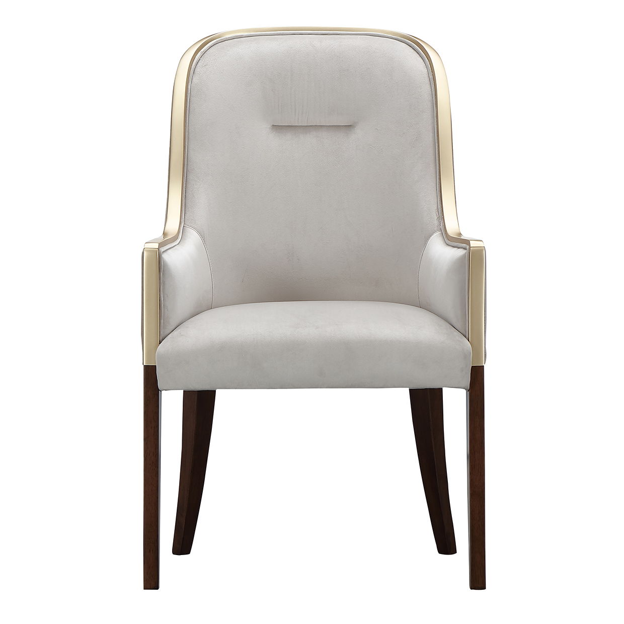 Houston - Dining Arm Chair - Porcini / Walnut