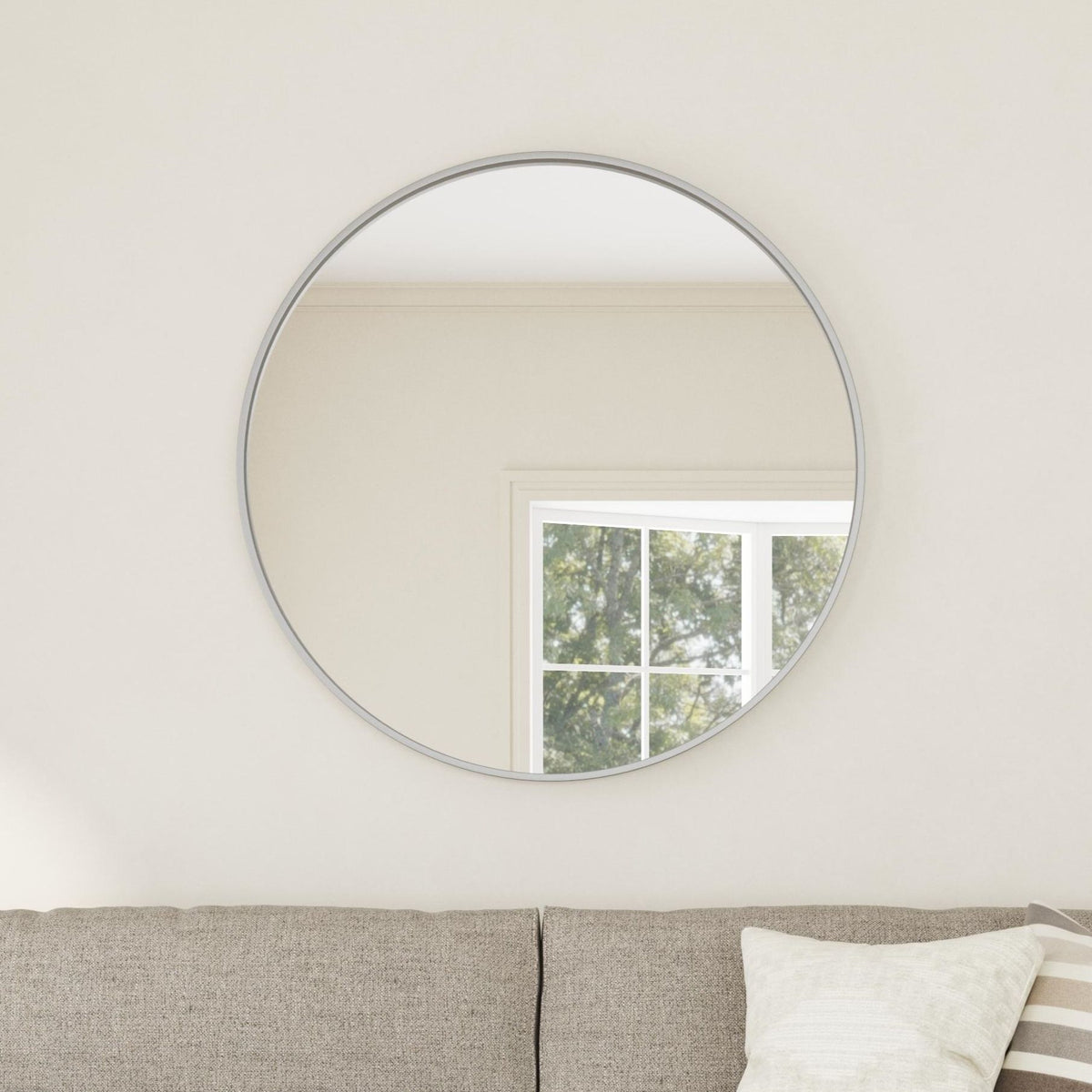 Portia - Wall Mirror - Silver