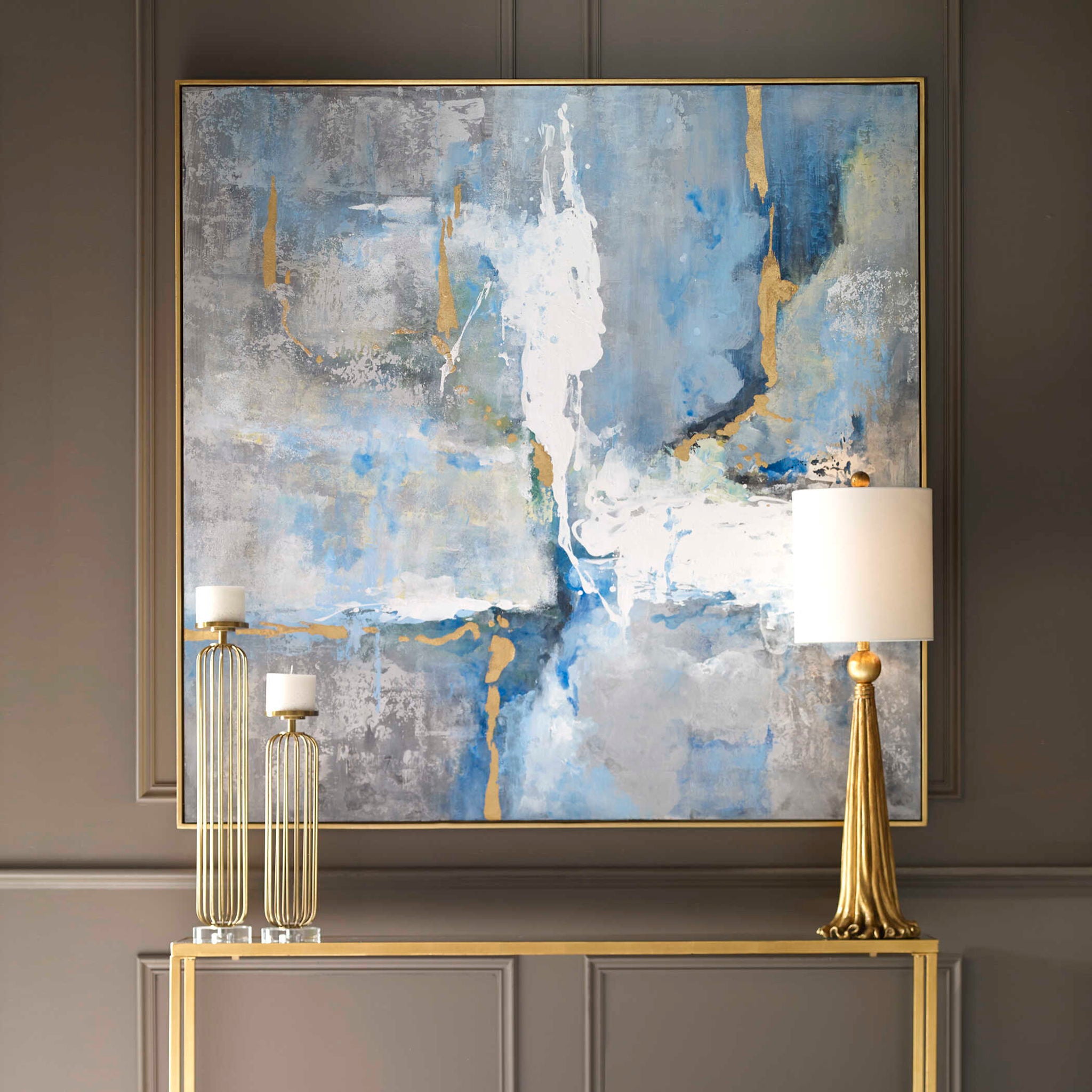 Meditation - Modern Art - Blue