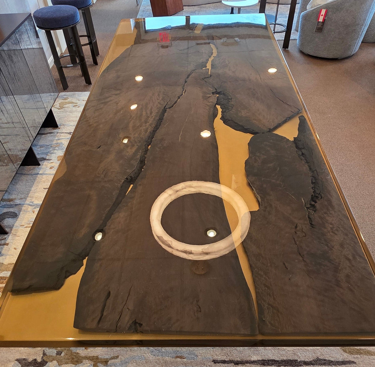 Glacial Collector’s Piece — One-of-One Dining Table
