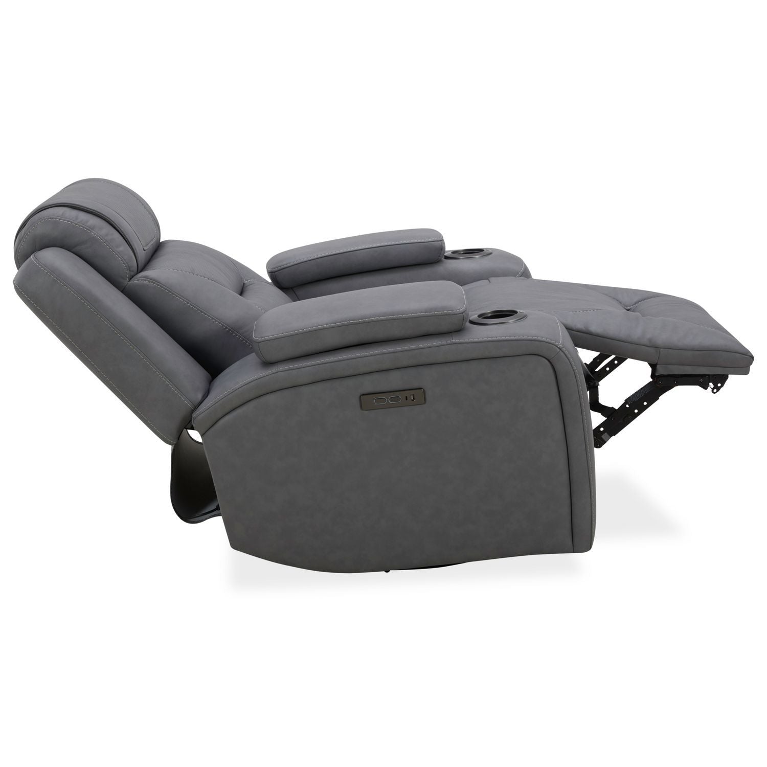 Chapman - Swivel Glider Recliner P2 - Aline Blue Gray