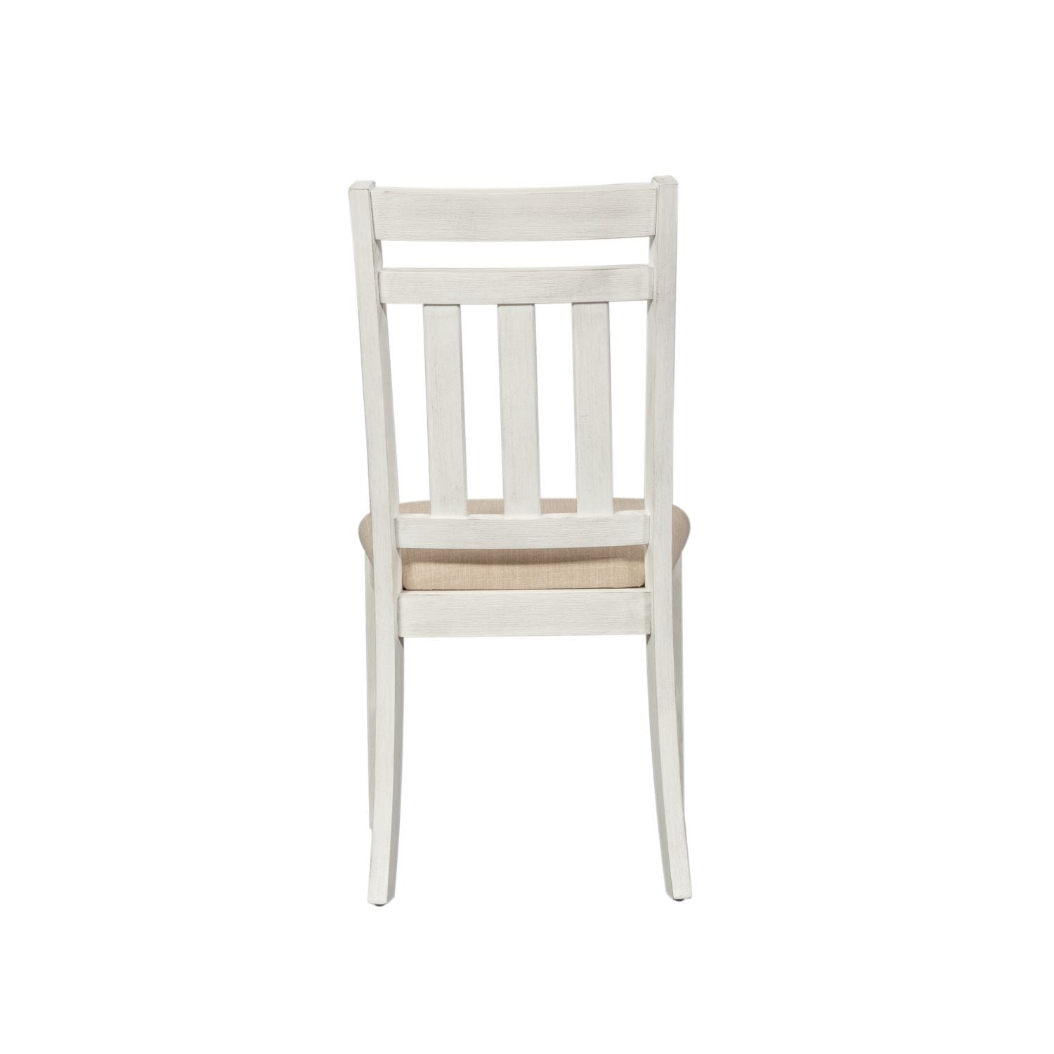 Summerville - Slat Back Side Chair - Soft White Wash / Wirebrushed Gray