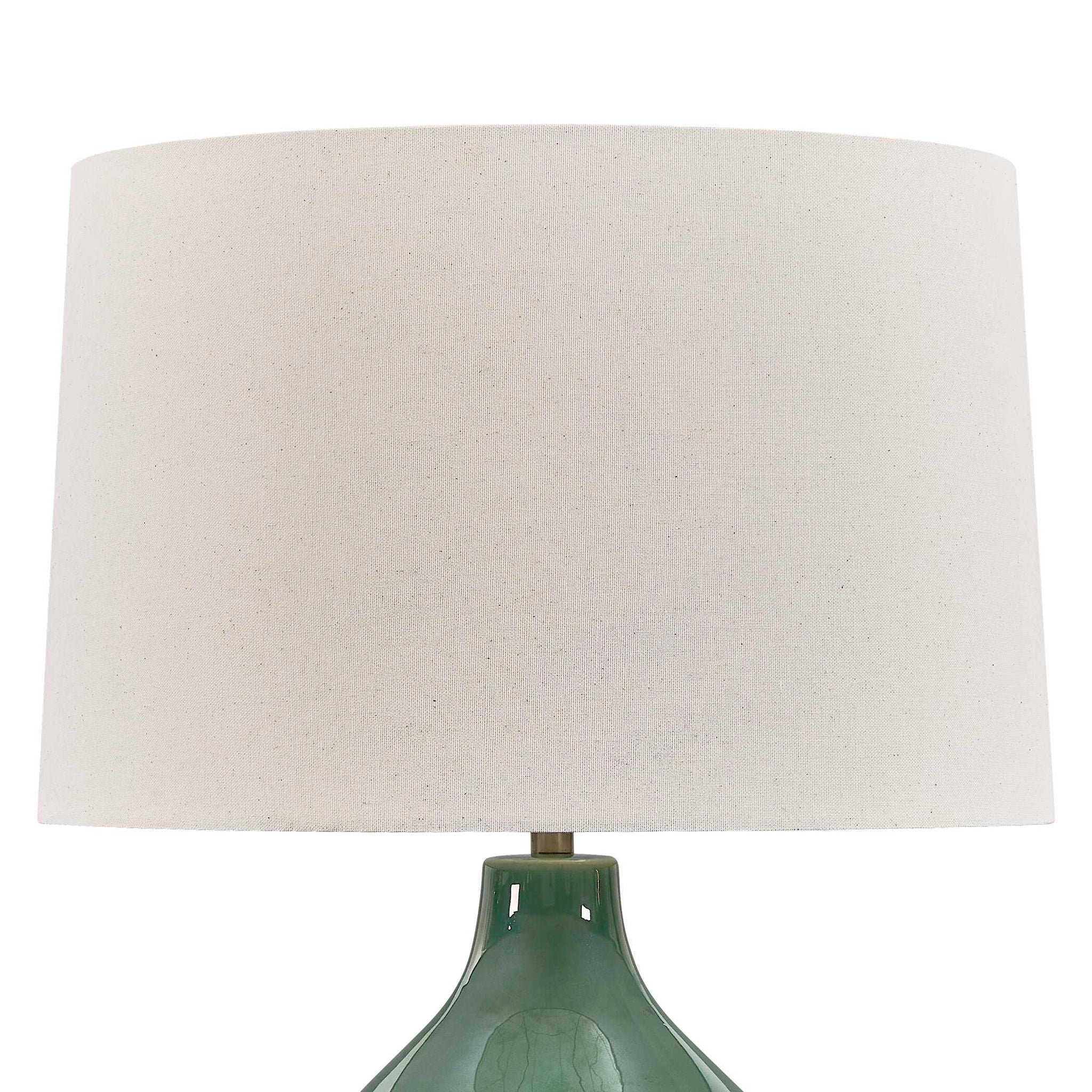 Breya - Glaze Table Lamp - Green