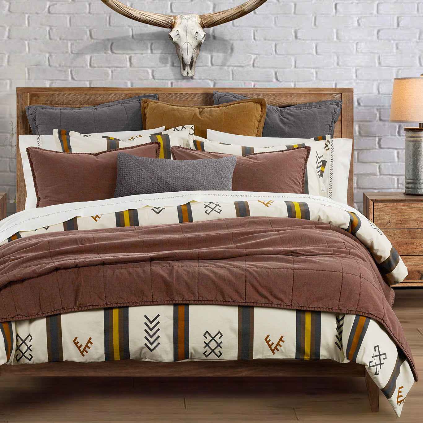 Toluca Canvas - Queen Comforter Set (Set of 3) - Multi Color