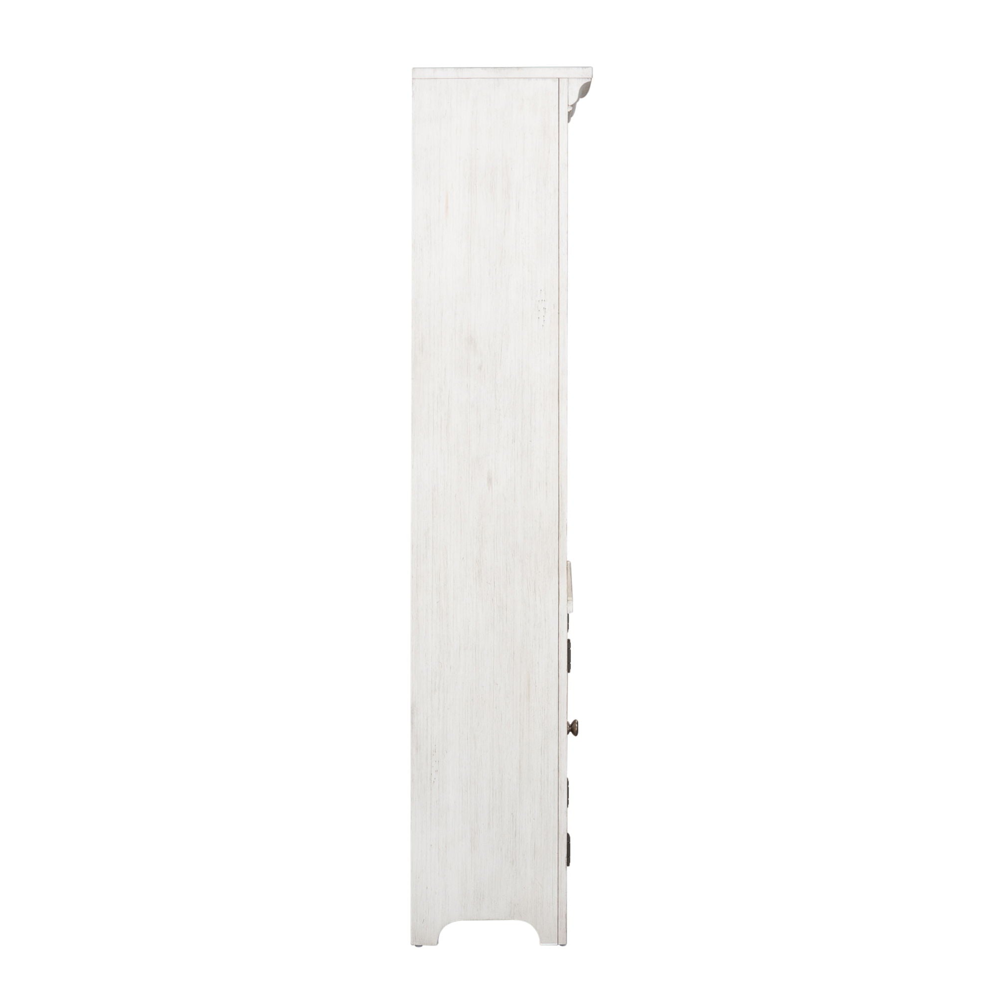 Farmhouse Reimagined - Bookcase - Antique White / Chestnut Tops