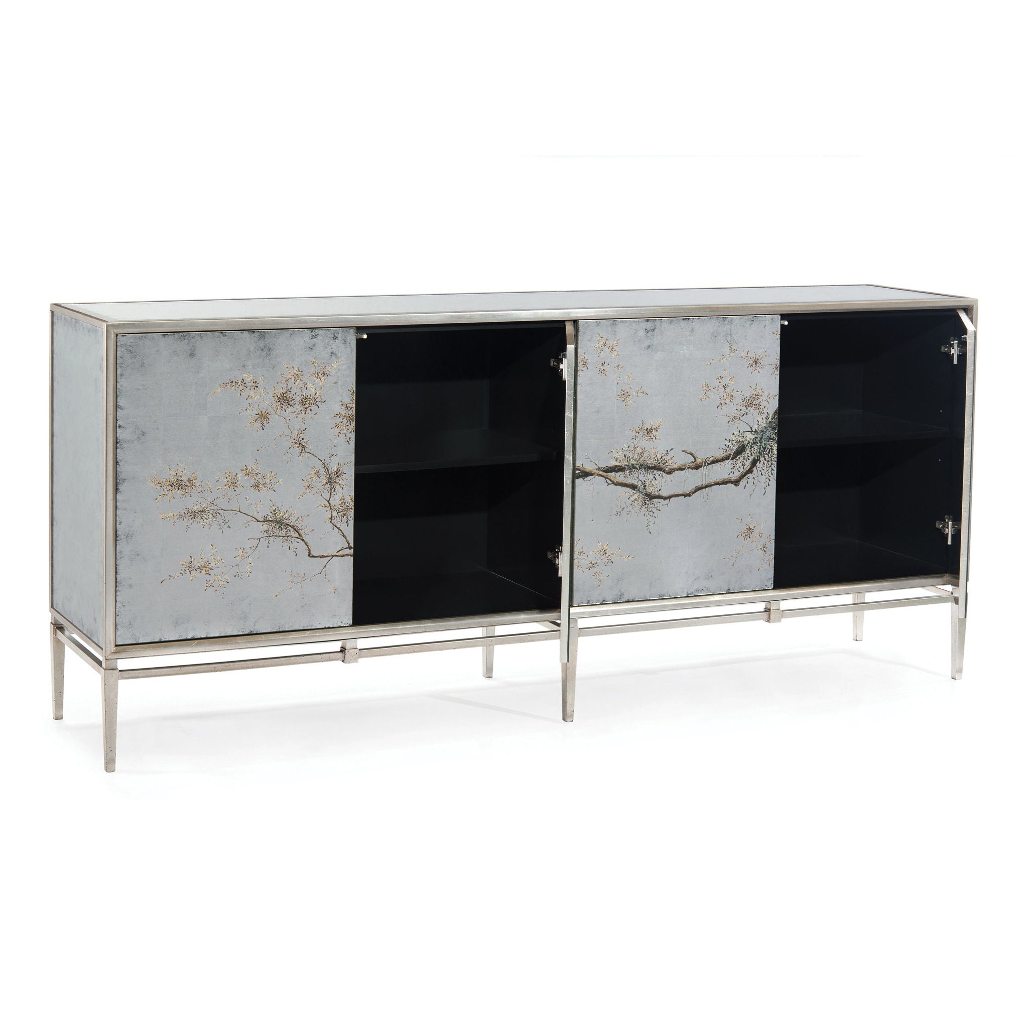 Falling Branch Four-Door Credenza