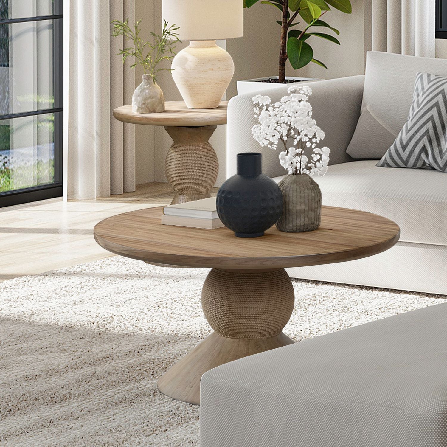 tobacco furniture Briarcrest - 3 Piece Table Set