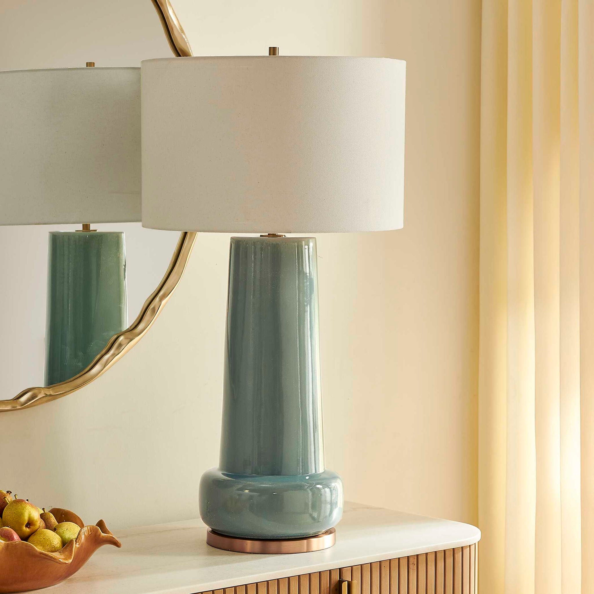 Claudin - Table Lamp - Aqua Blue