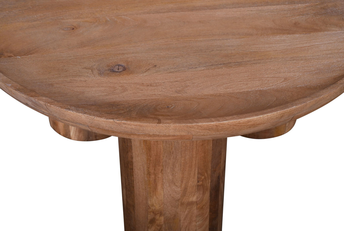 Blair - Round Cocktail Table Top - Dark Brown