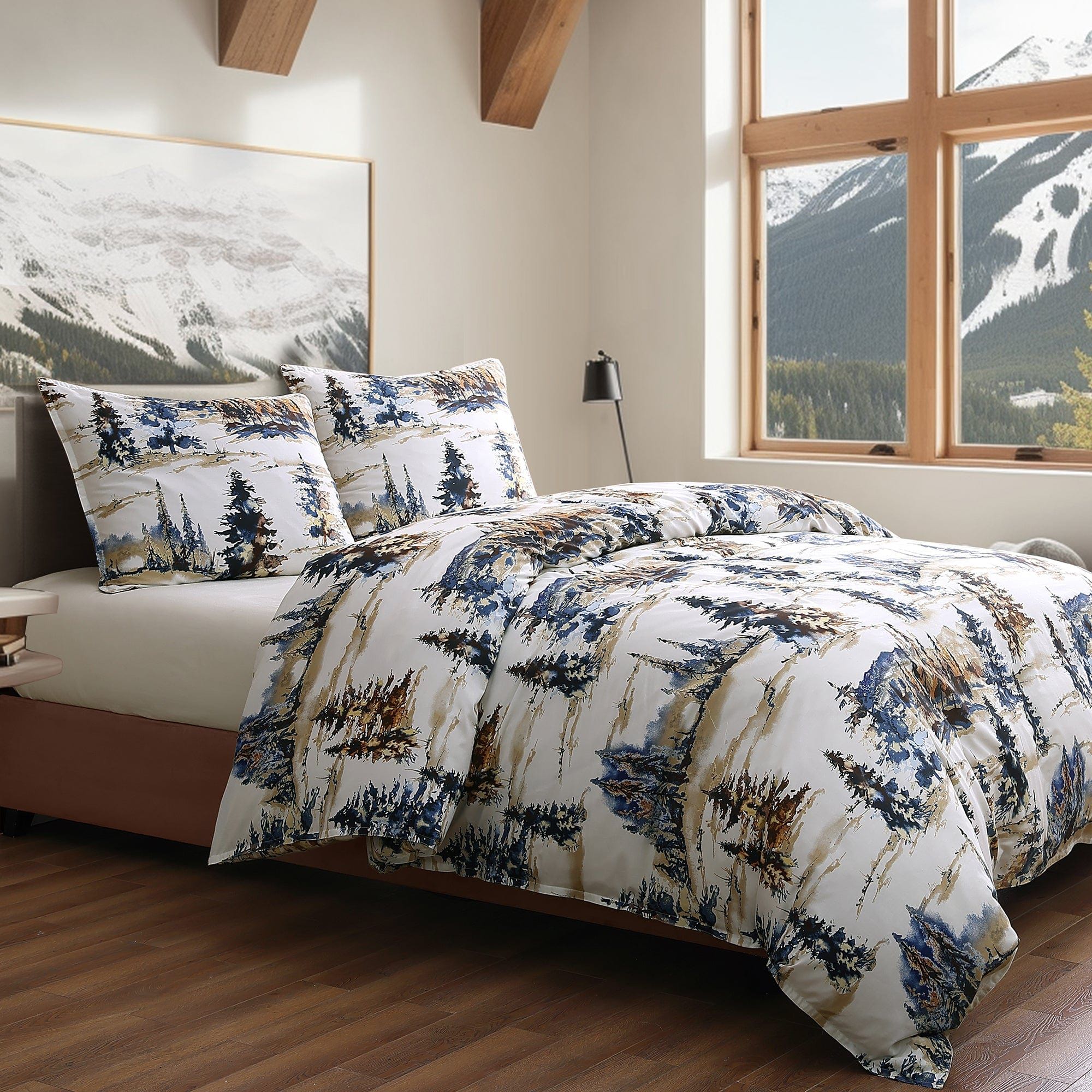 Acadia - Twin Reversible Comforter Set (Set of 2) - Copper