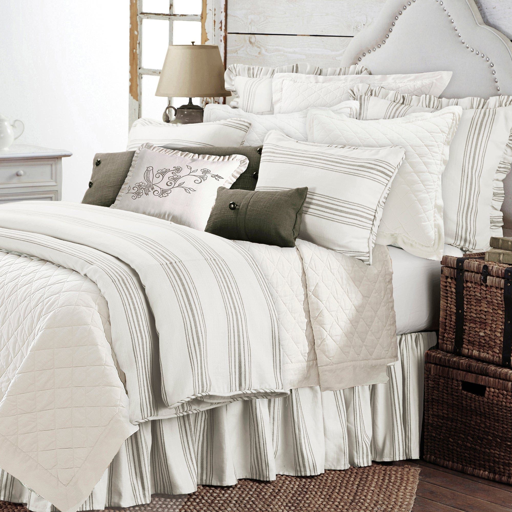 Prescott - Queen Duvet Cover Set (Set of 3) - Taupe
