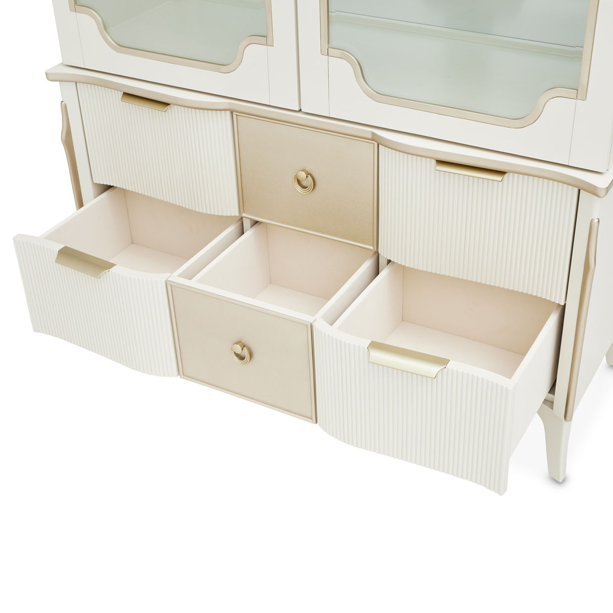 La Marisia - Display Cabinet - Creamy Pearl