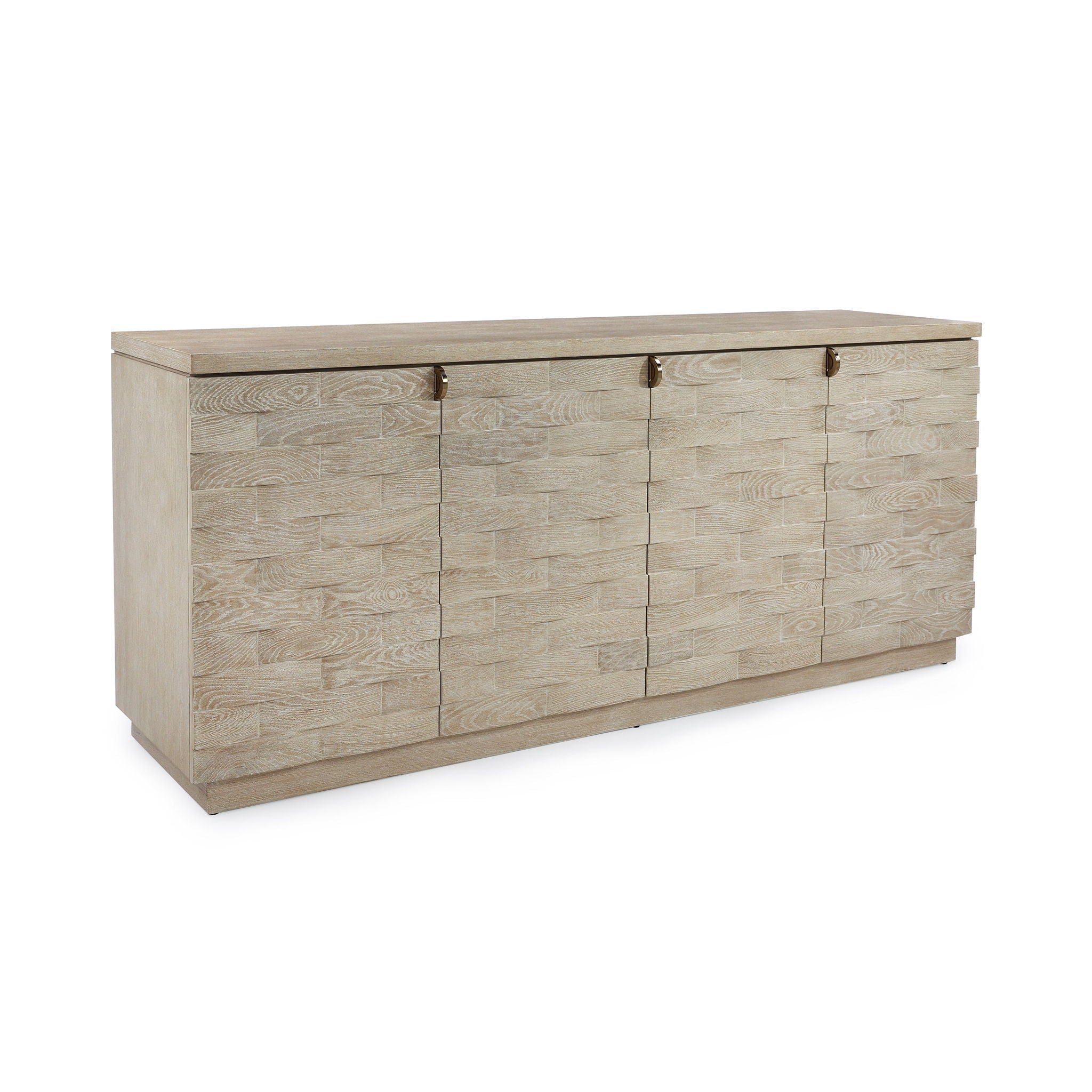 Verity Four-Door Credenza, Limed