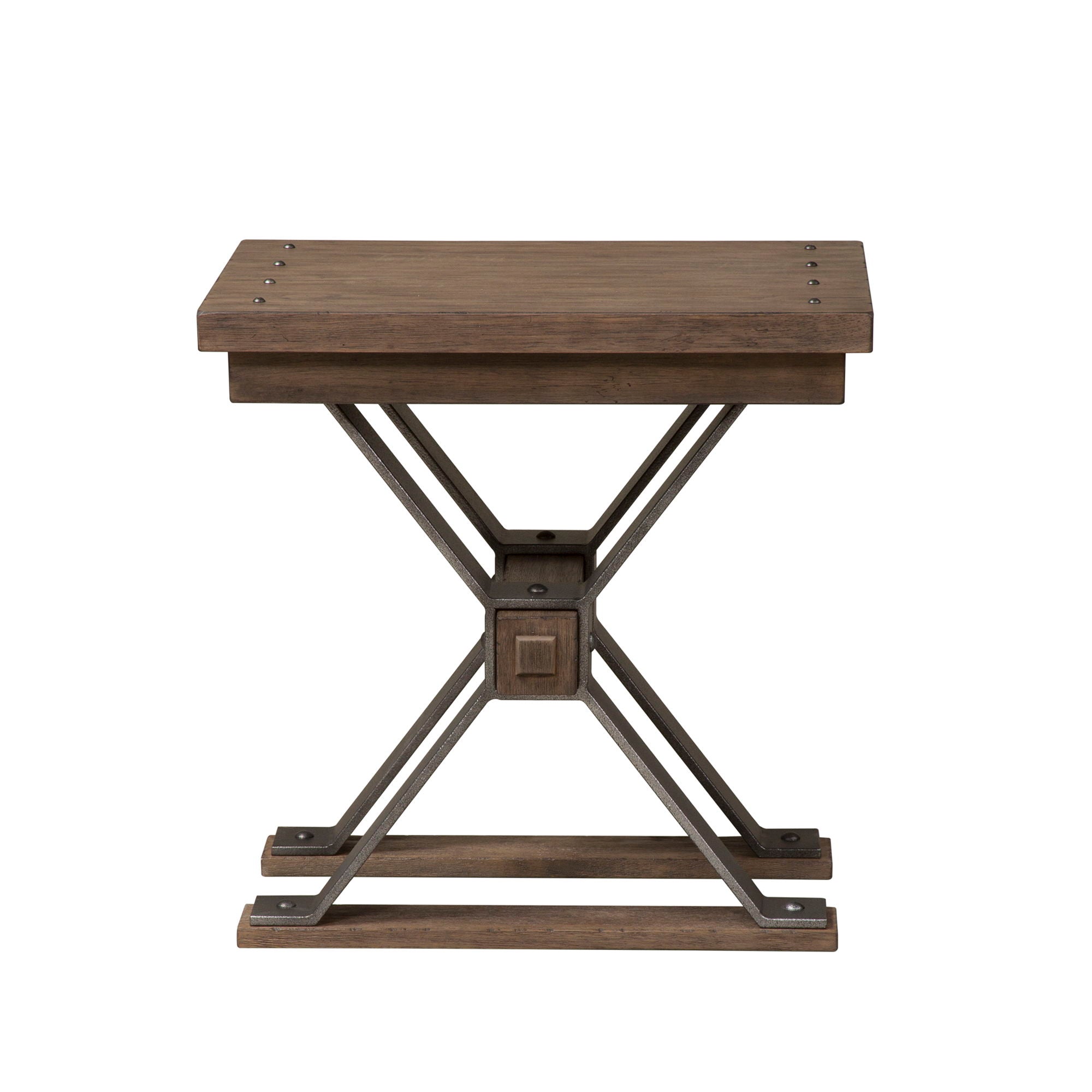 Sonoma Road - Chair Side Table - Weathered Beaten Bark
