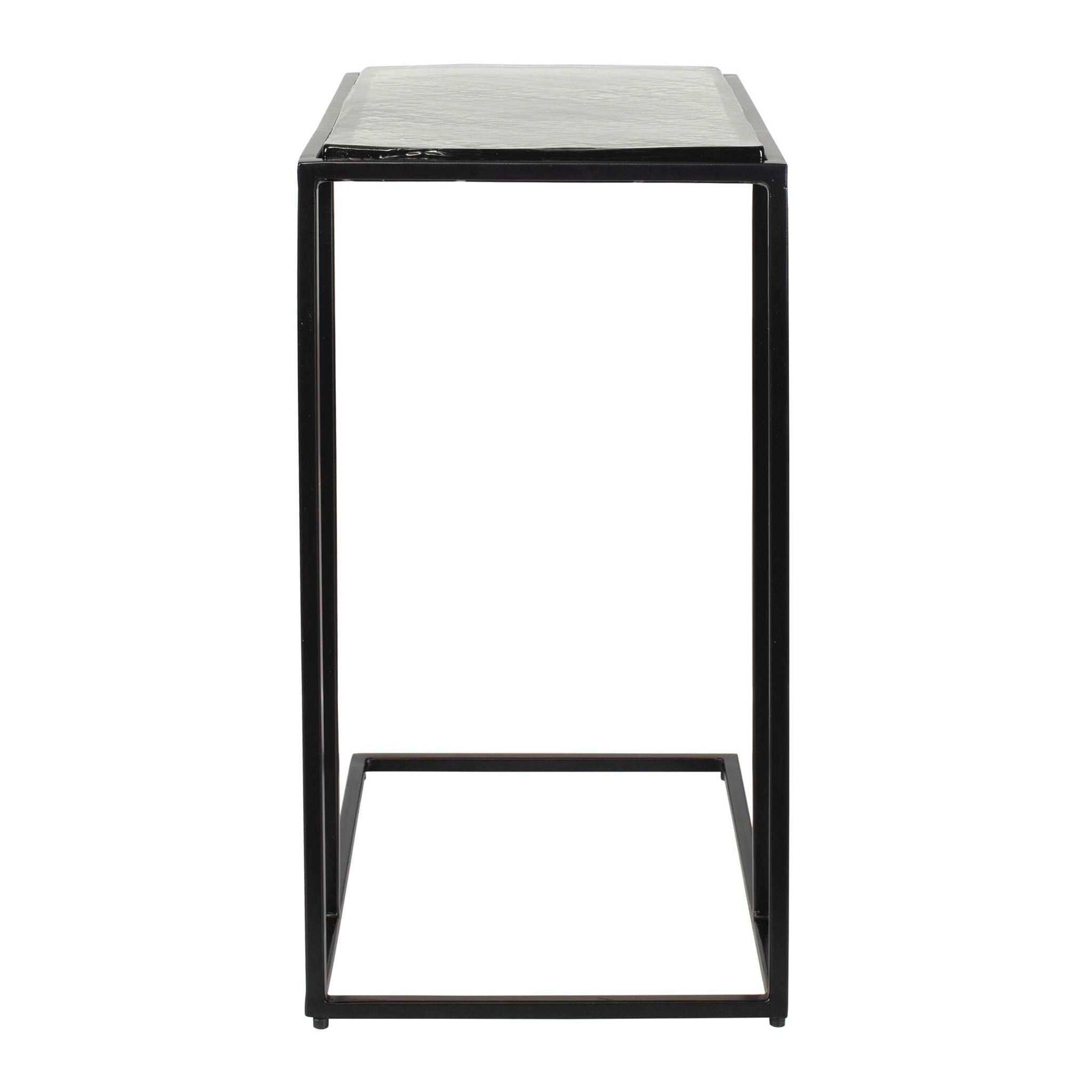 Mateo - Glass Top Accent Table - Black
