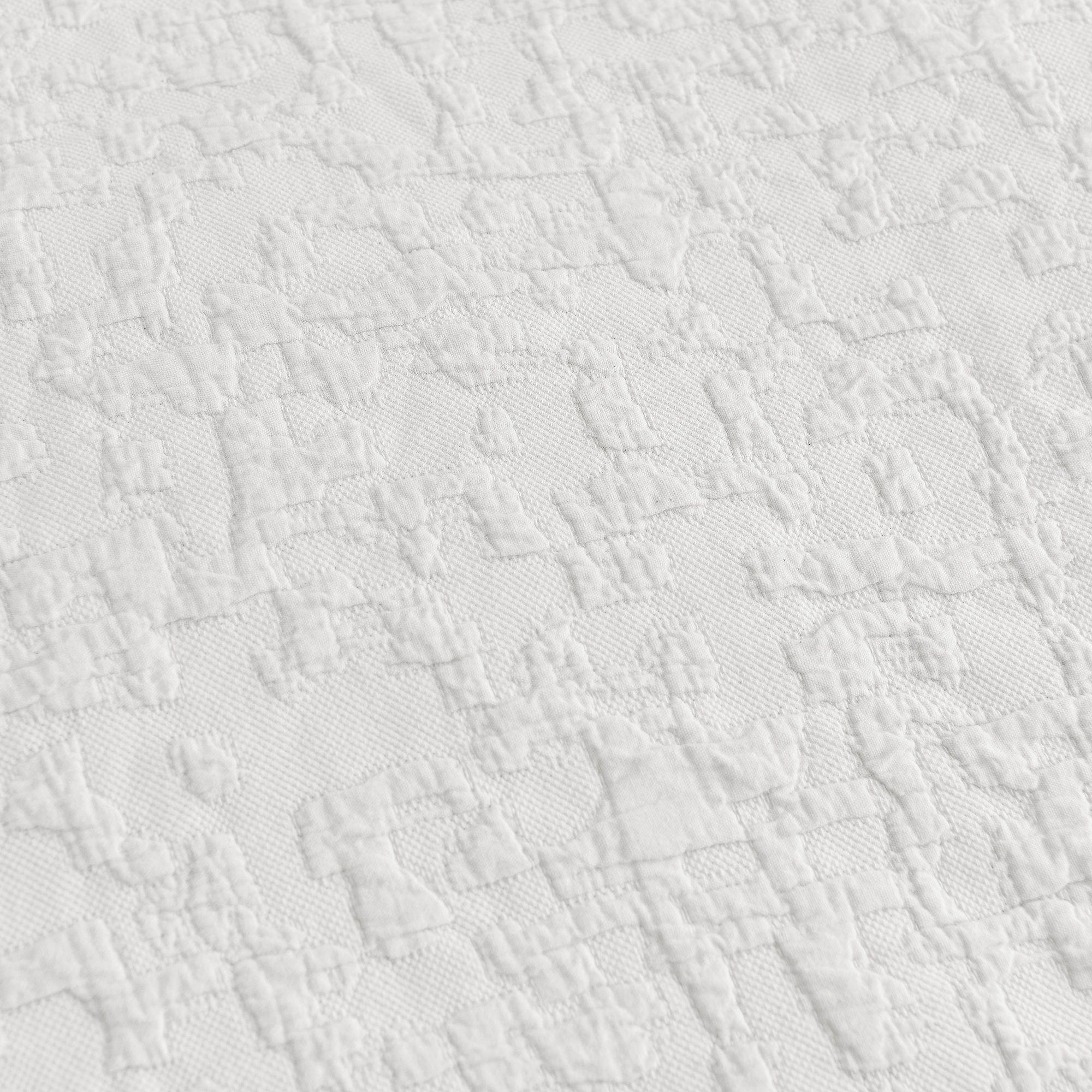 Porto Matelasse - Twin Duvet Cover Set (Set of 2) - Vintage White