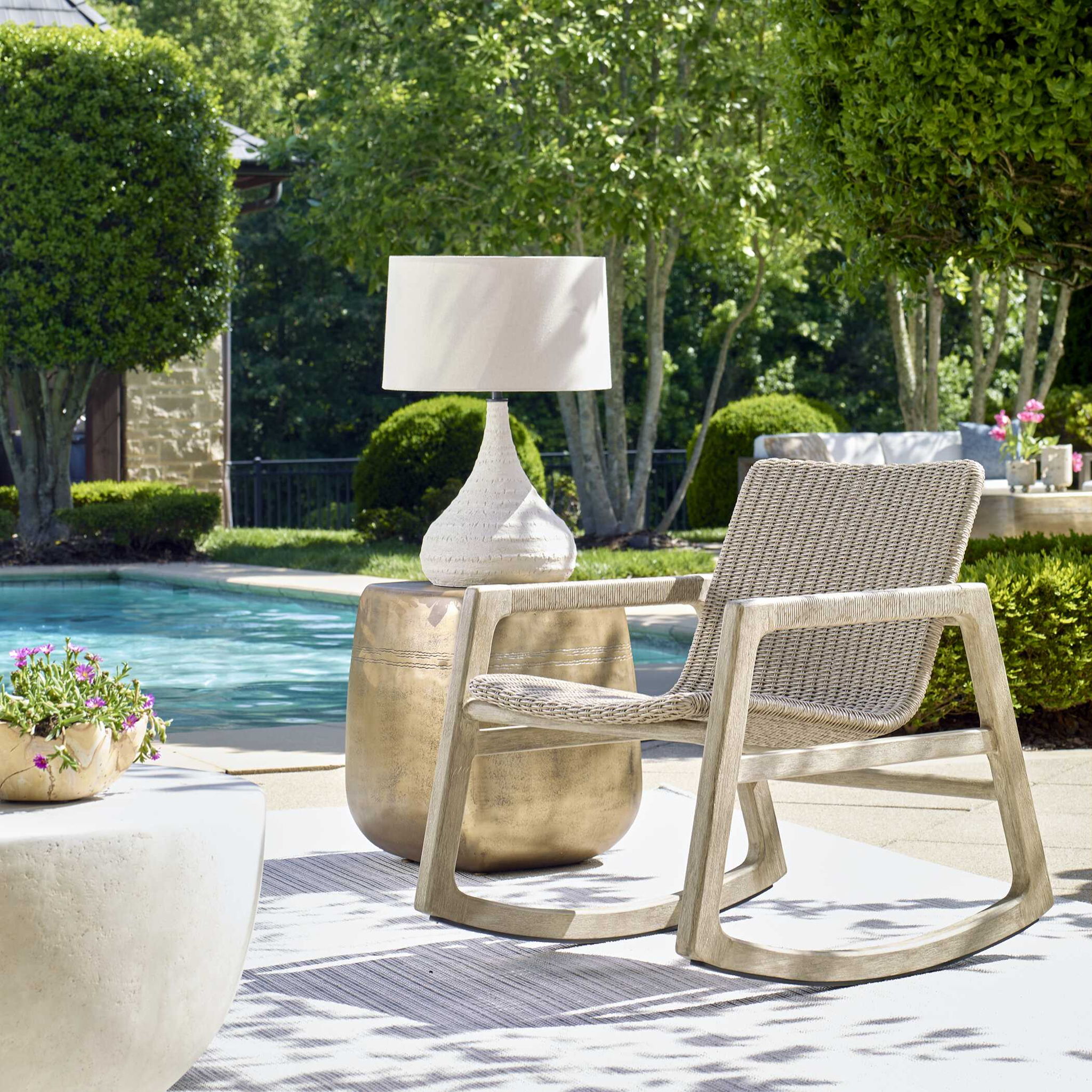 Olsen - Indoor-Outdoor Table Lamp - White