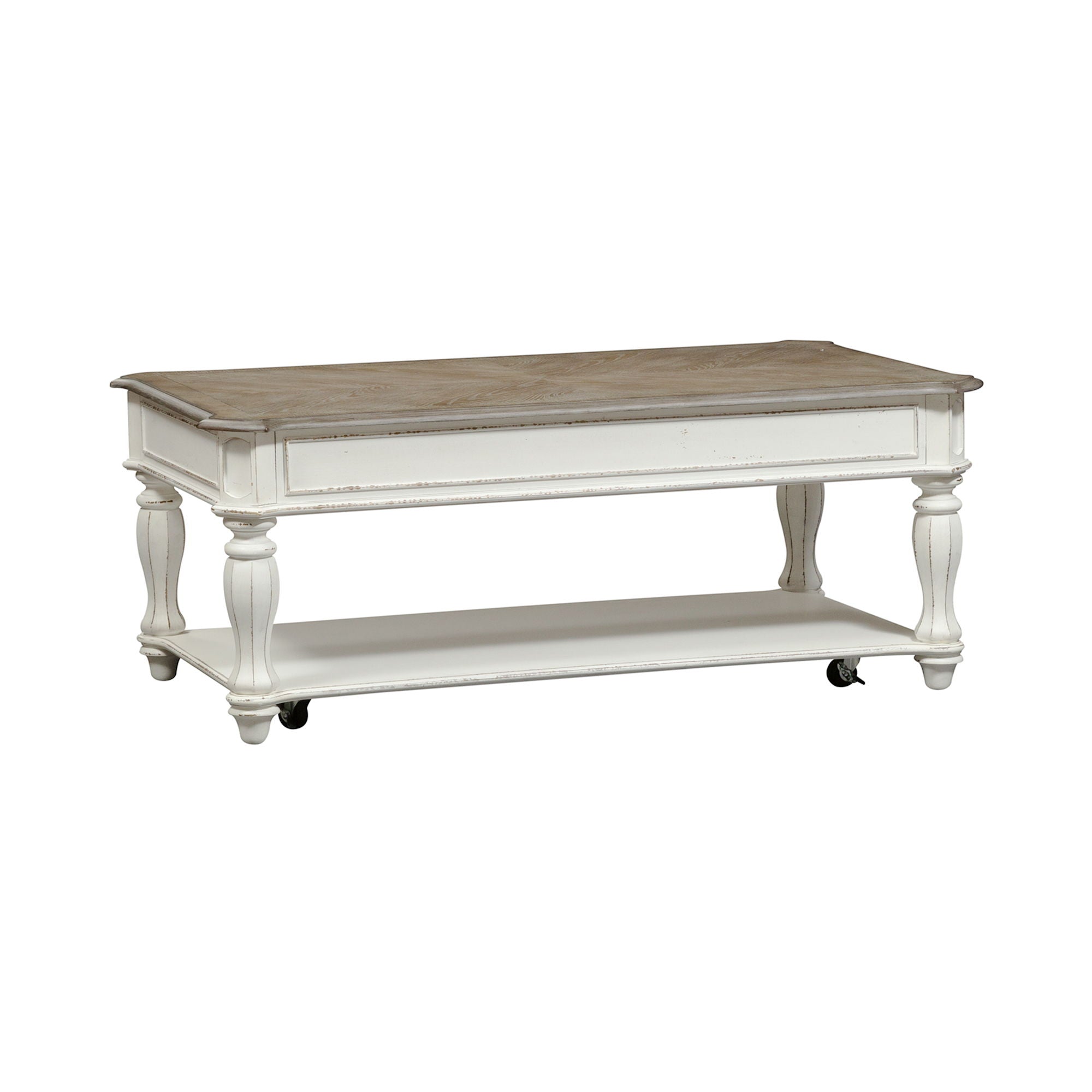 Magnolia Manor - Lift Top Cocktail Table - Antique White