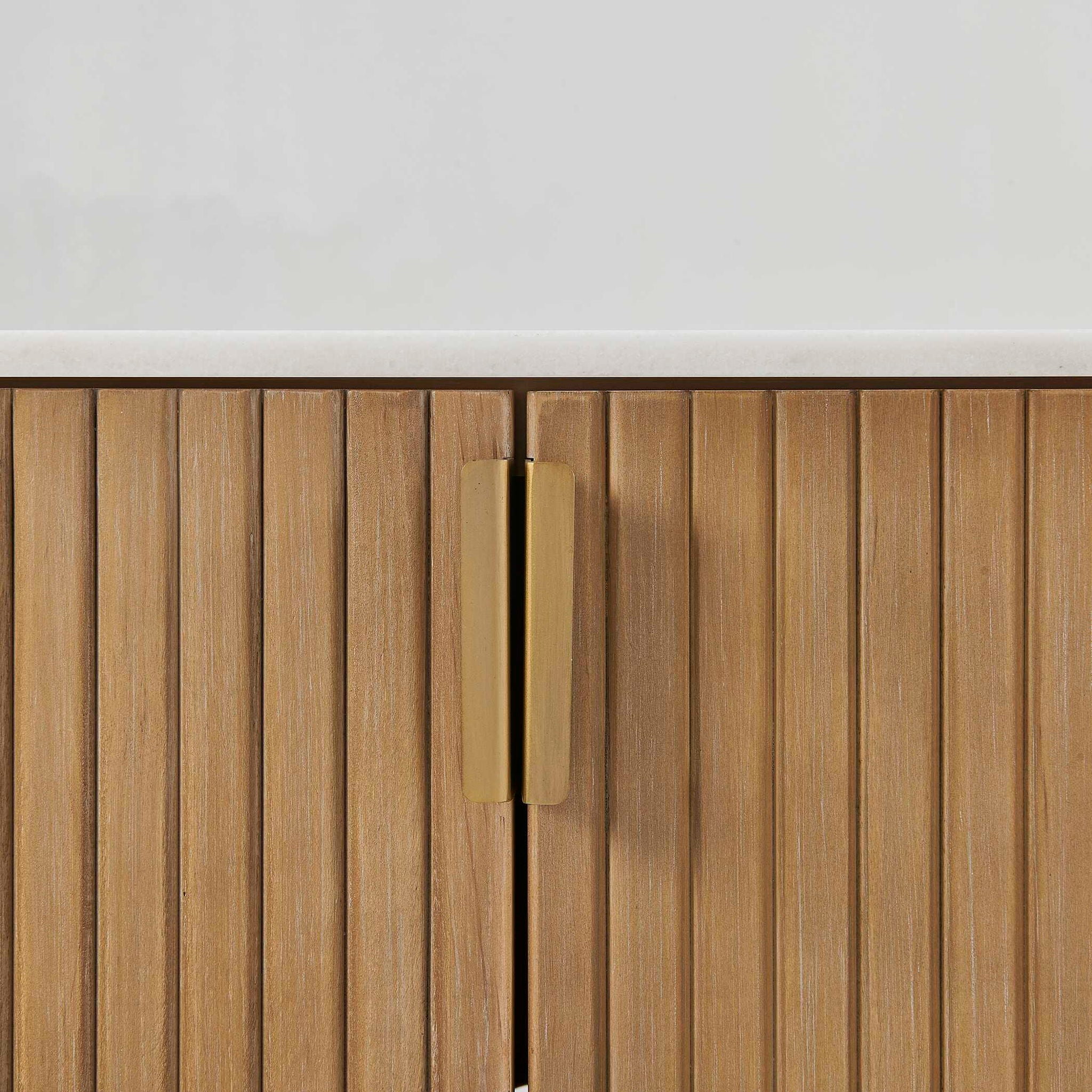 Arik - 4 Door Walnut Cabinet - Woodtone