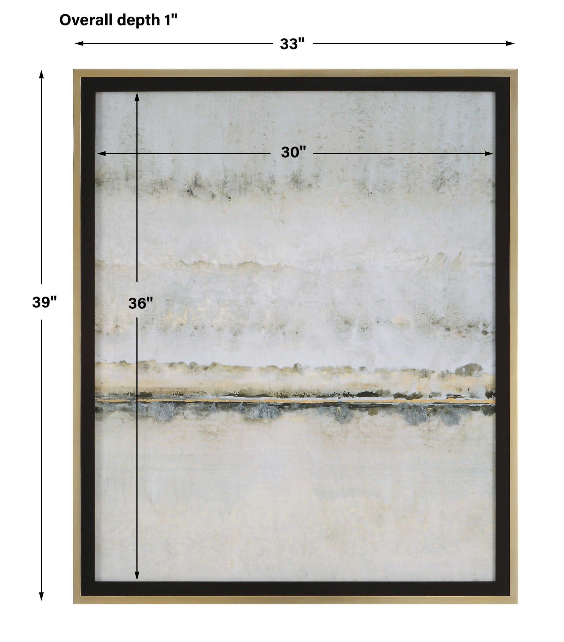 Gilded Horizon - Framed Print