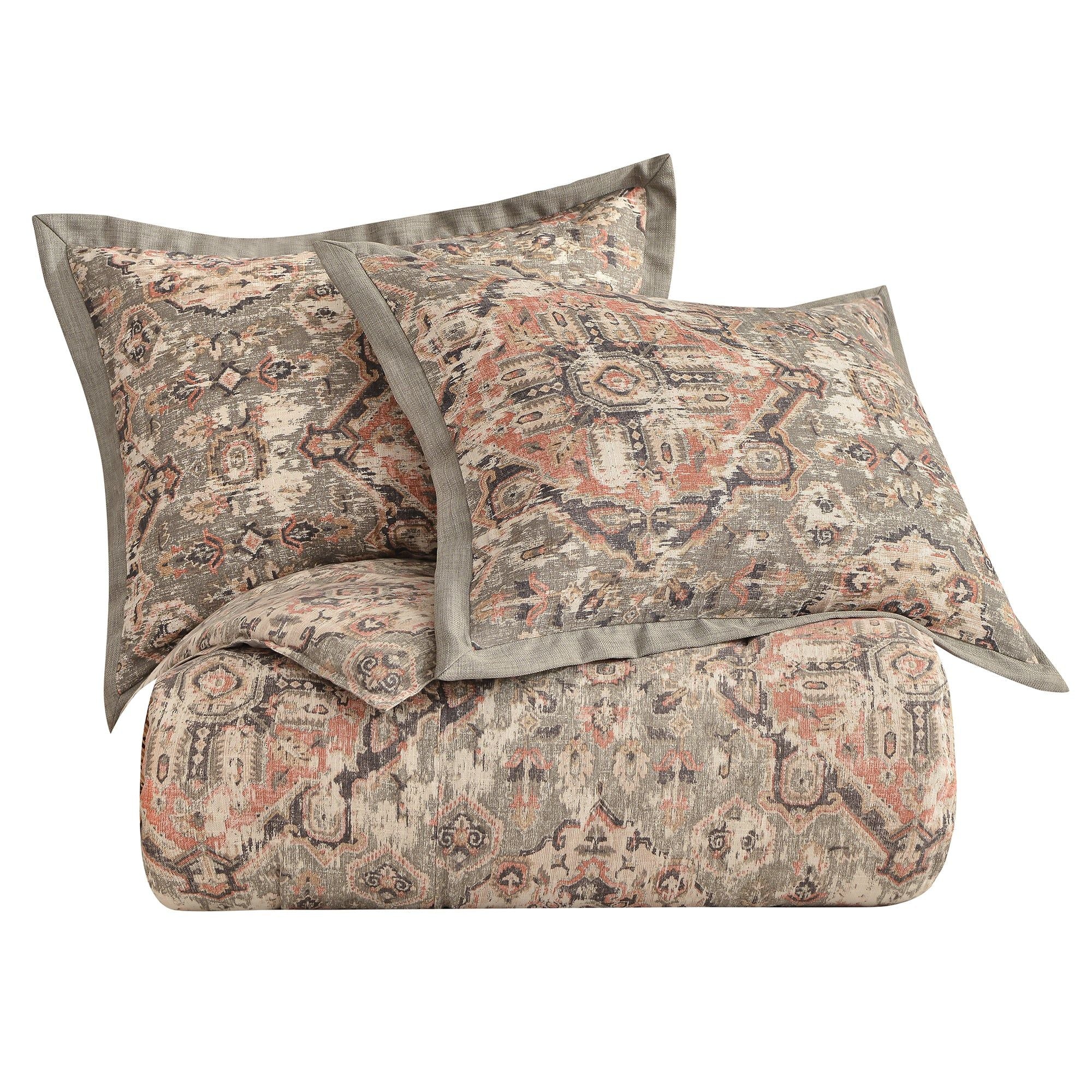 Carmen Kilim - King Comforter Set (Set of 3) - Taupe