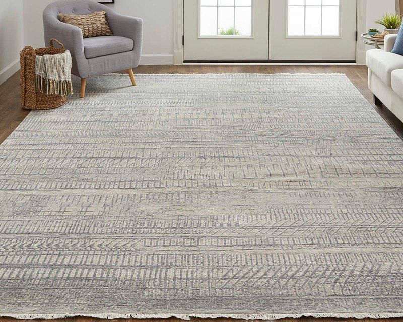 LOMBARDY Collection - C6016 Silver/Blue