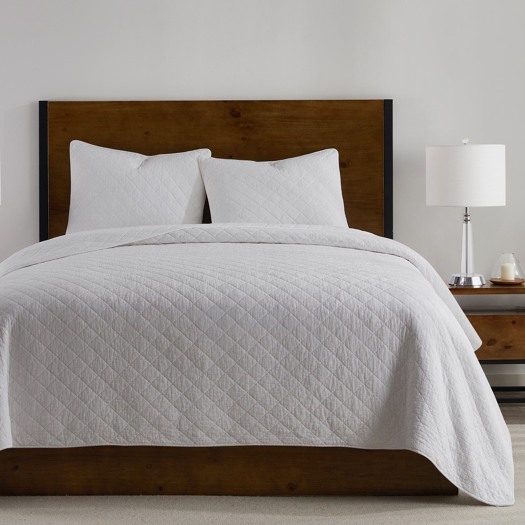 Cotton Gauze - Full/Queen Stonewashed Quilt Set (Set of 3) - Vintage White
