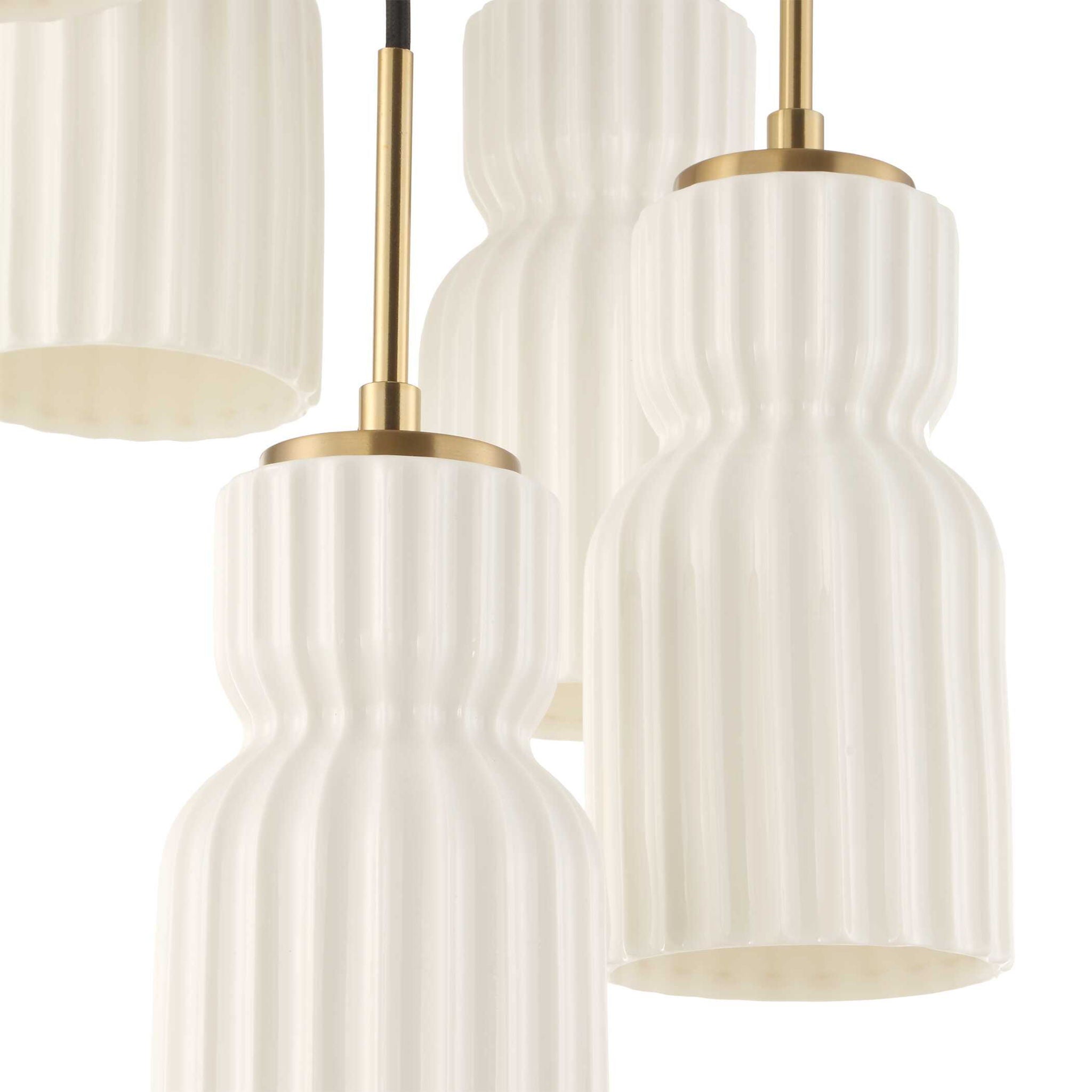 Vanier - 5 Light Cluster Pendant - Gold