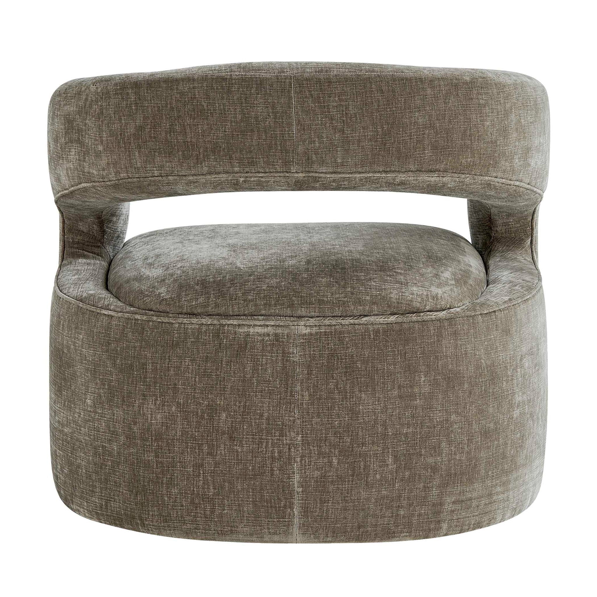 Breis - Swivel Barrel Chair - Gray