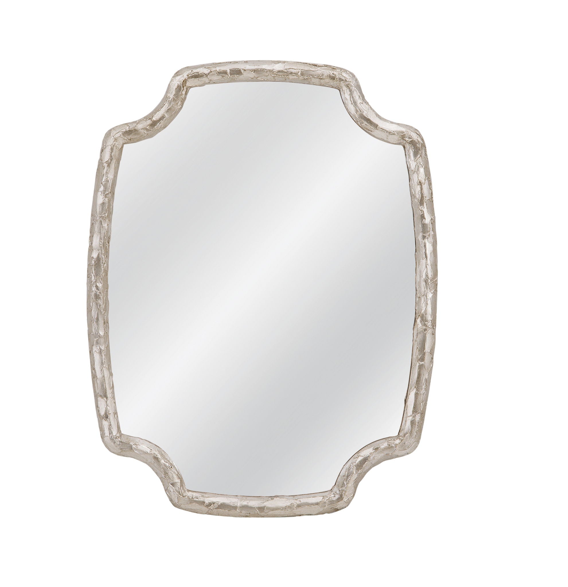 Wishing Stone - Wall Mirror - Antique Silver