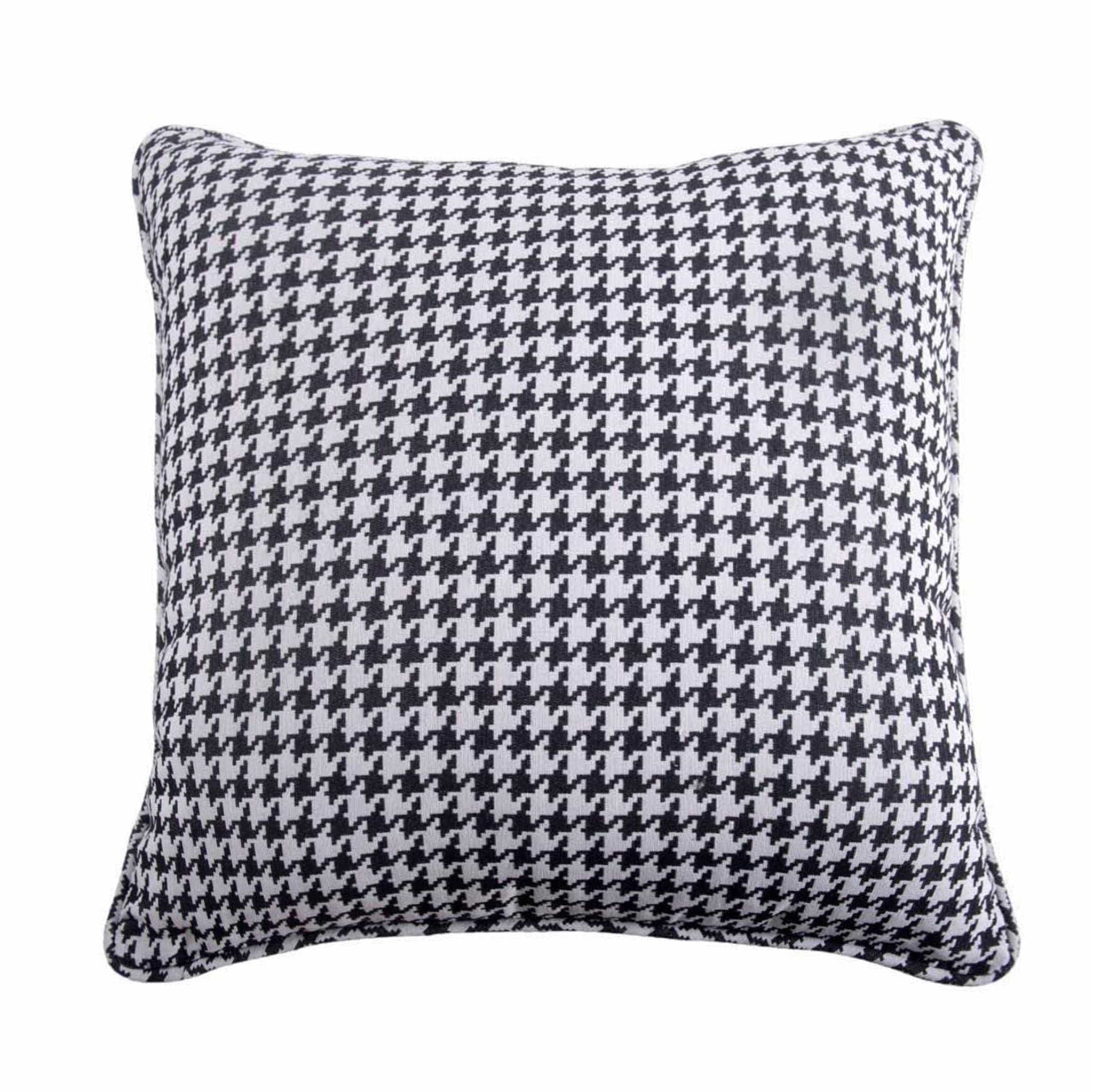 Hamilton - Houndstooth Euro Sham - White / Dark Gray